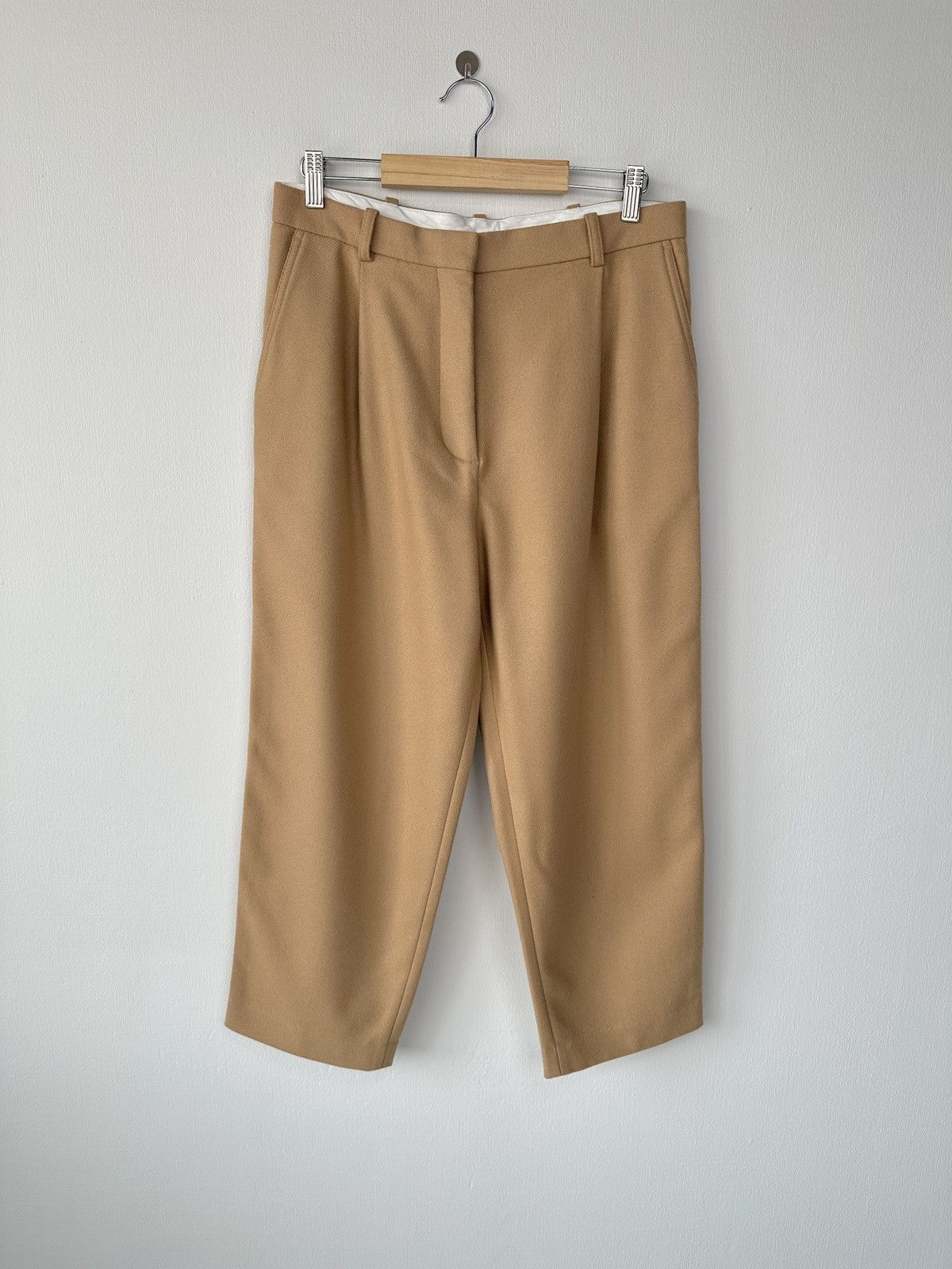 Acne Studios ACNE STUDIOS Tabea Flannel PAW17 Wool Cashmere Crop Trousers Size 27" / US 4 / IT 40 - 4 Thumbnail