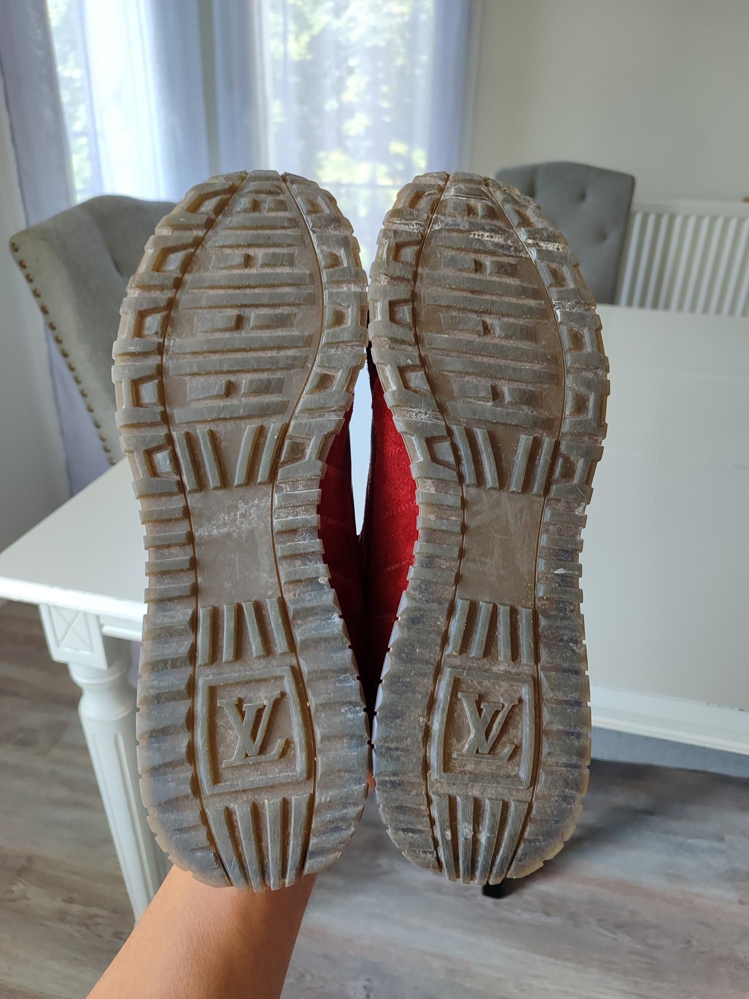 Louis Vuitton BASKETS LOUIS VUTTON RUN AWAY RED Size US 11.5 / EU 44-45 - 7 Thumbnail