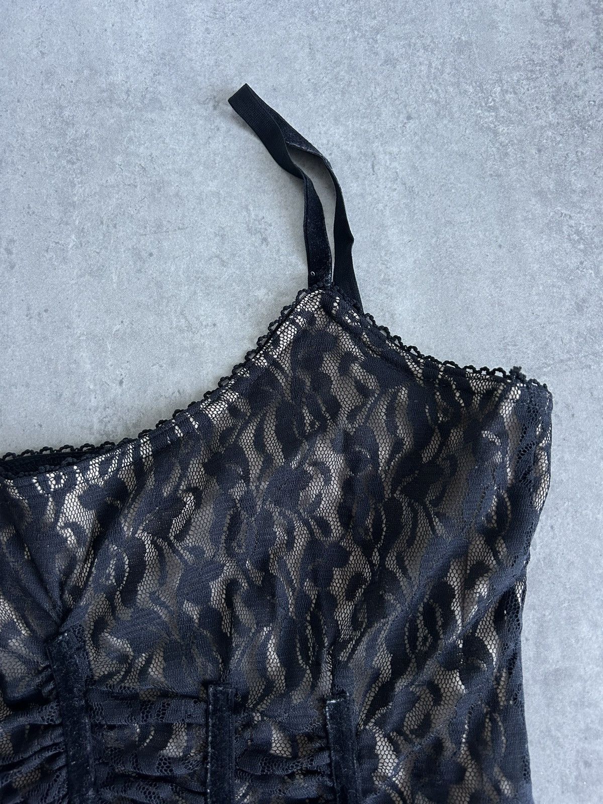 Vintage Gorgeous Lace Double Top Y2K Vintage 00s Size L / US 10 / IT 46 - 5 Thumbnail