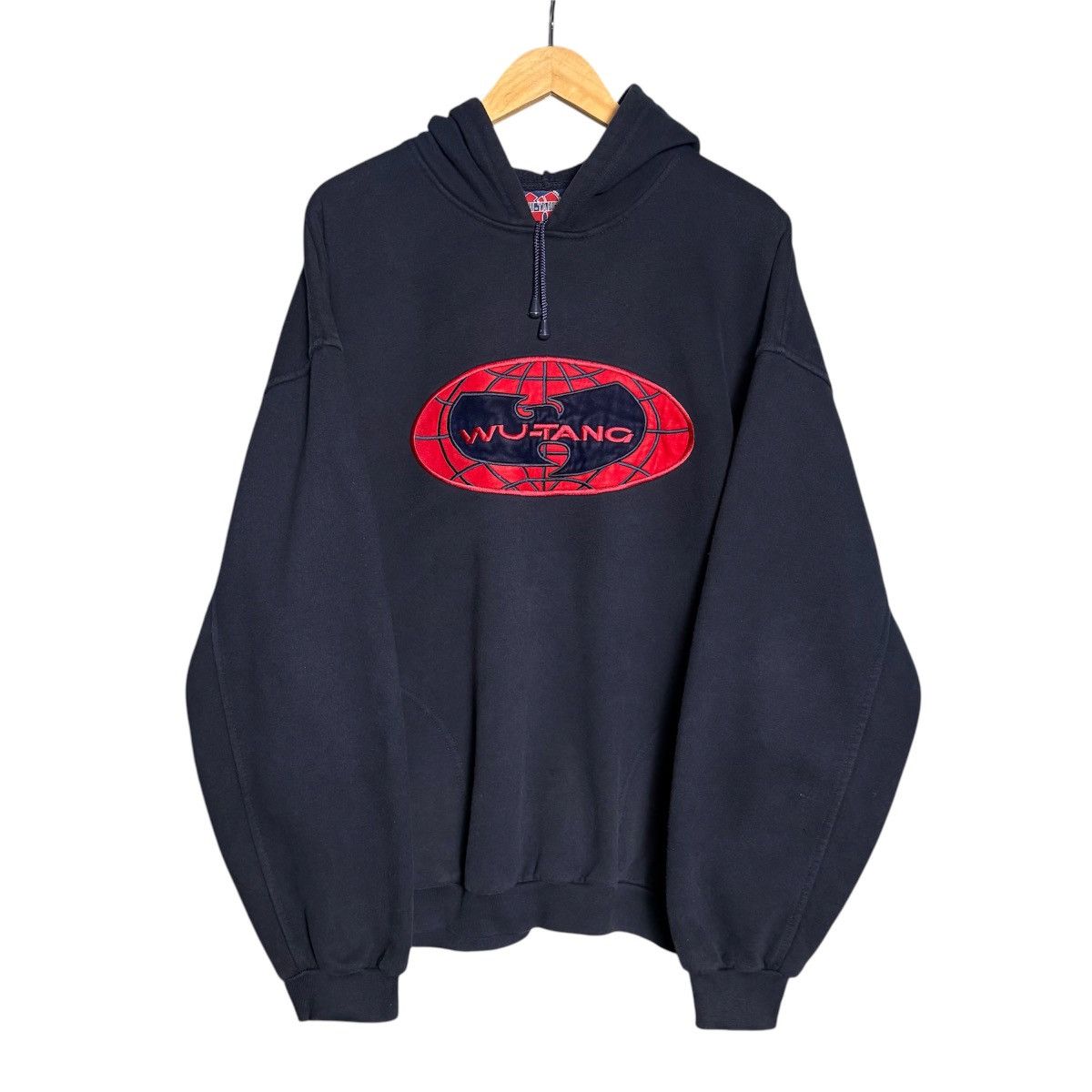 Rap Tees Vintage 90s Wu-Tang Patch Logo Hoodie / Hiphop Rapper Size US XXL / EU 58 / 5 - 1 Thumbnail