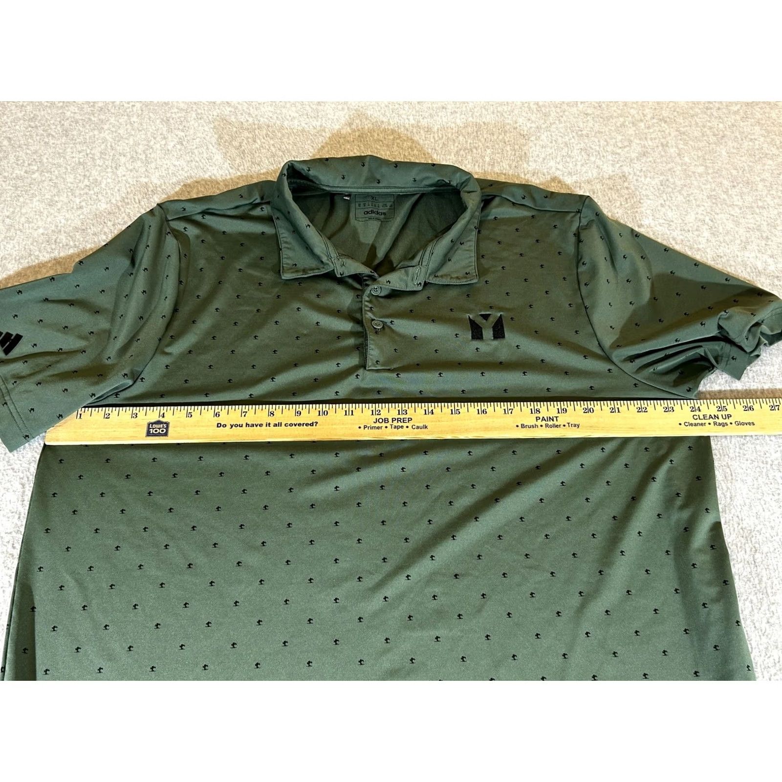 Adidas Adidas Golf Polo Shirts Mens XL Green Tree Print Polo Shirt Short Sleeve Performance Polo Size US XL / EU 56 / 4 - 4 Thumbnail