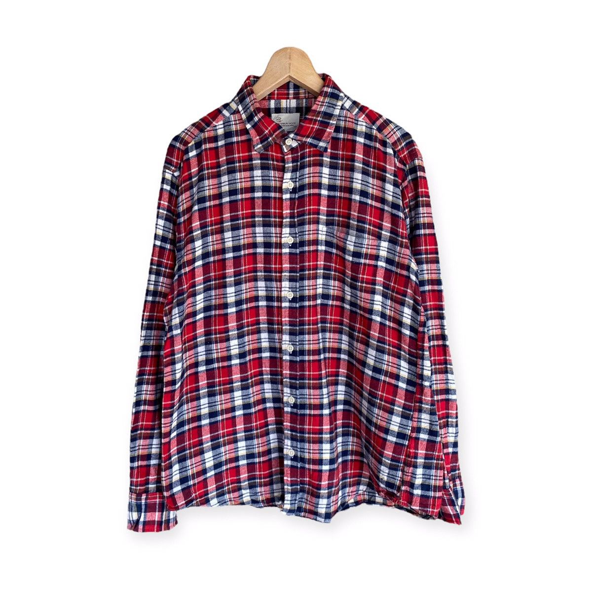 Canterbury of New Zealand Vintage Canterbury Wood Plaid Tartan Flannel Shirt Size US L / EU 52-54 / 3 - 1 Thumbnail
