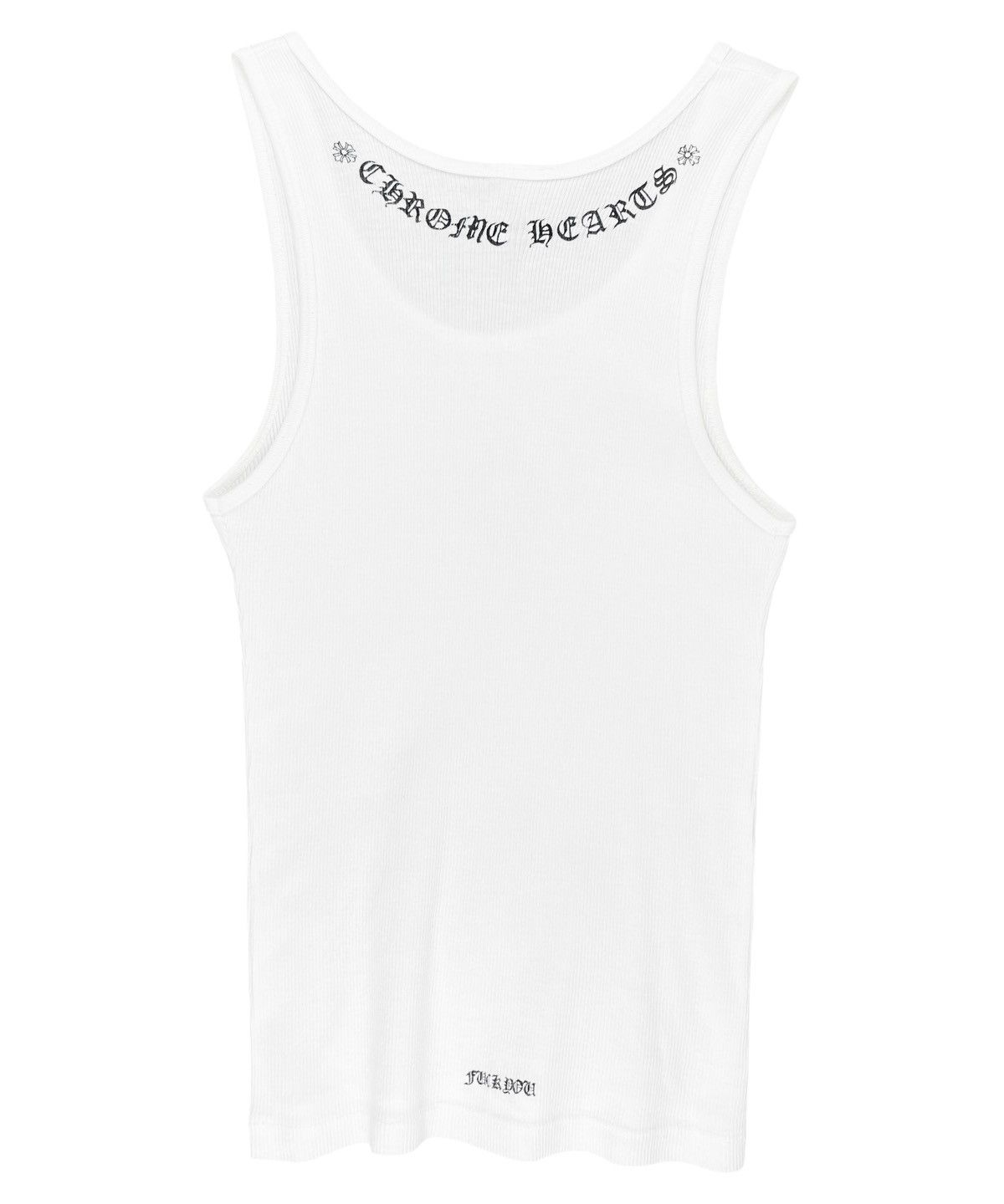 Chrome Hearts Chrome Hearts Vintage Floral Cross Logo Tank Top White Size L / US 10 / IT 46 - 2 Thumbnail