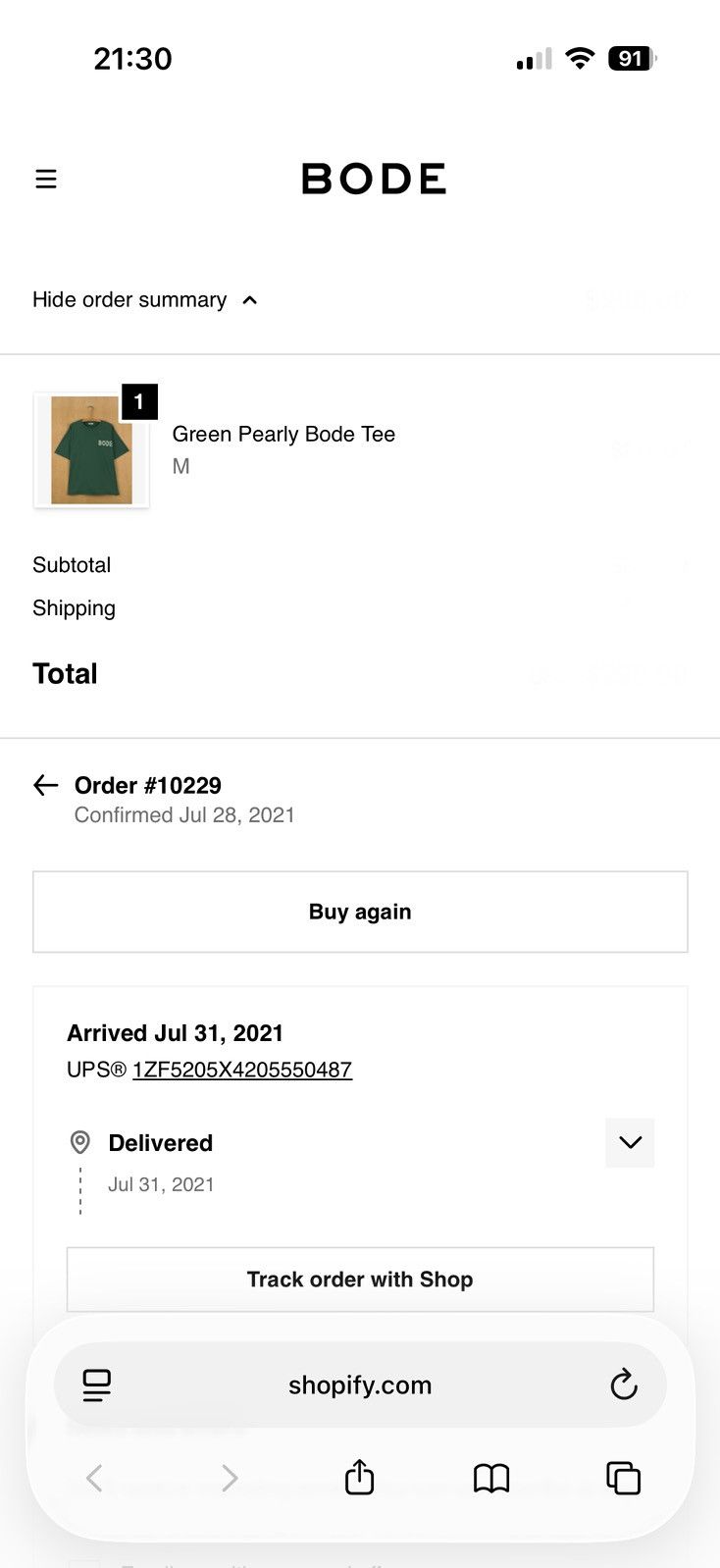 Bode Bode Emerald Pearly Button Logo Oversized Green Tee Size US M / EU 48-50 / 2 - 4 Thumbnail