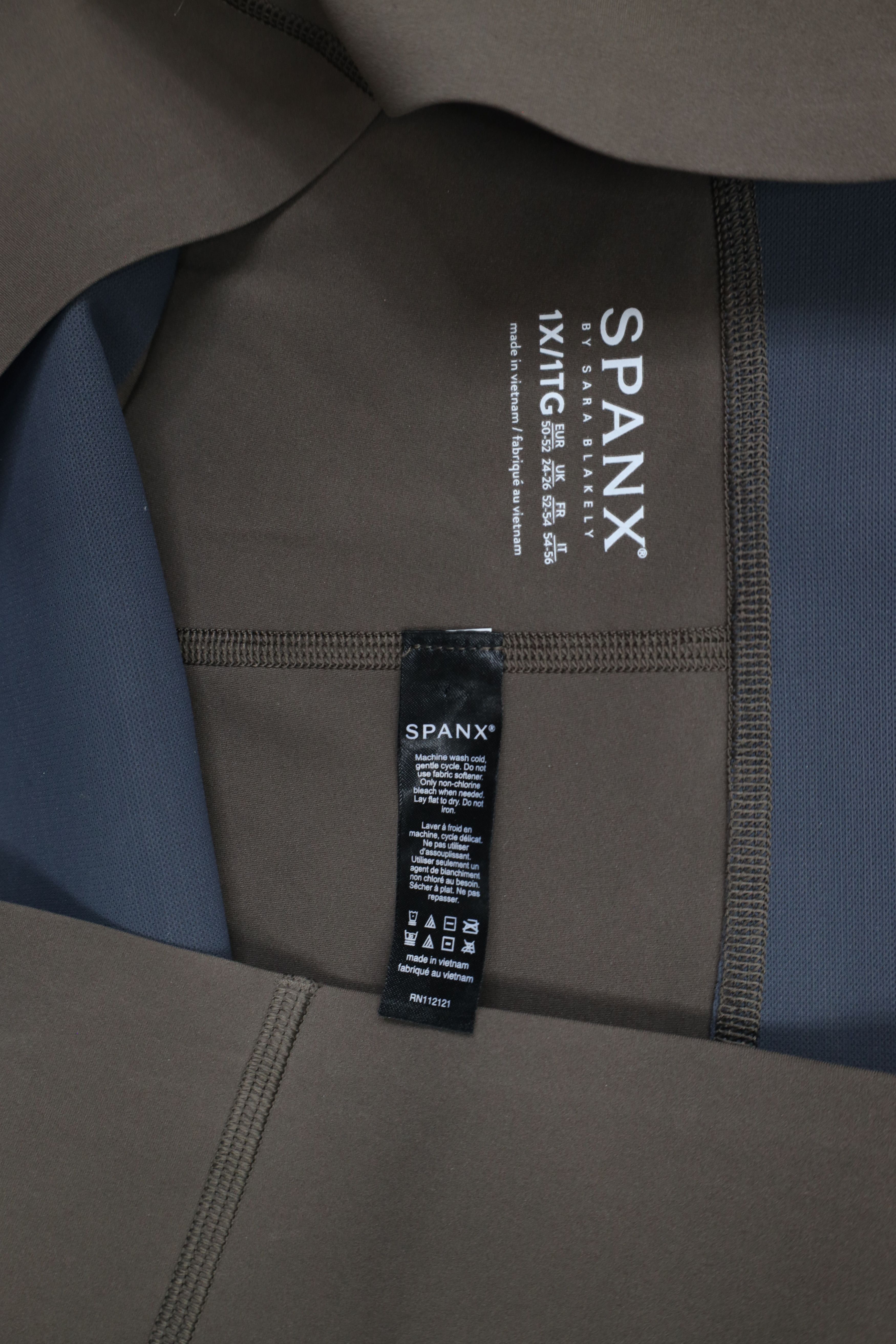 Spanx × Vintage Spanx Every Wear Knockout Active Leggings Pants Brown Size 36" / US 14 / IT 50 - 8 Thumbnail