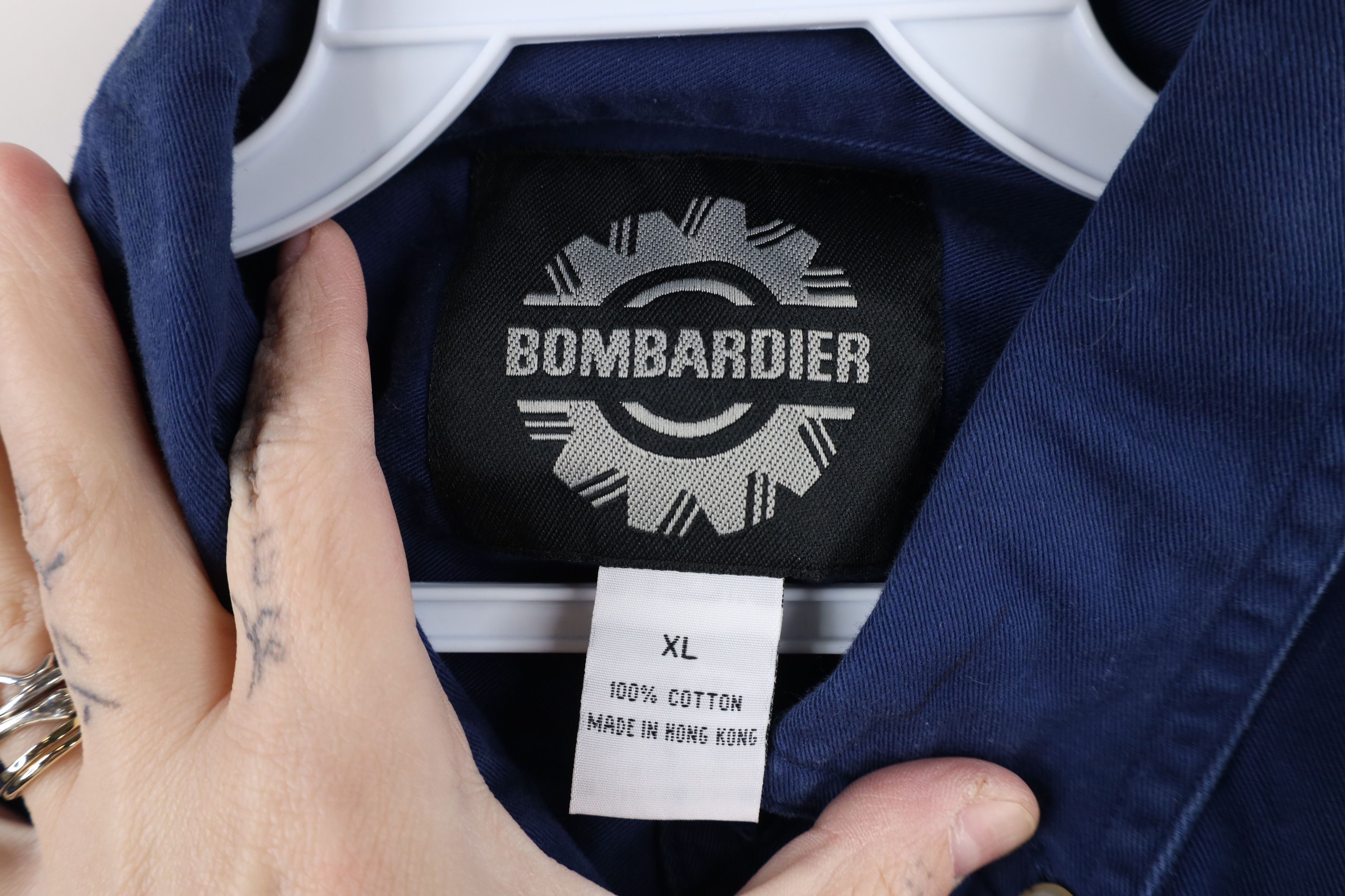 Vintage Vintage 90s Ski Doo Bombardier Racing Team Button Shirt Size US XL / EU 56 / 4 - 9 Thumbnail