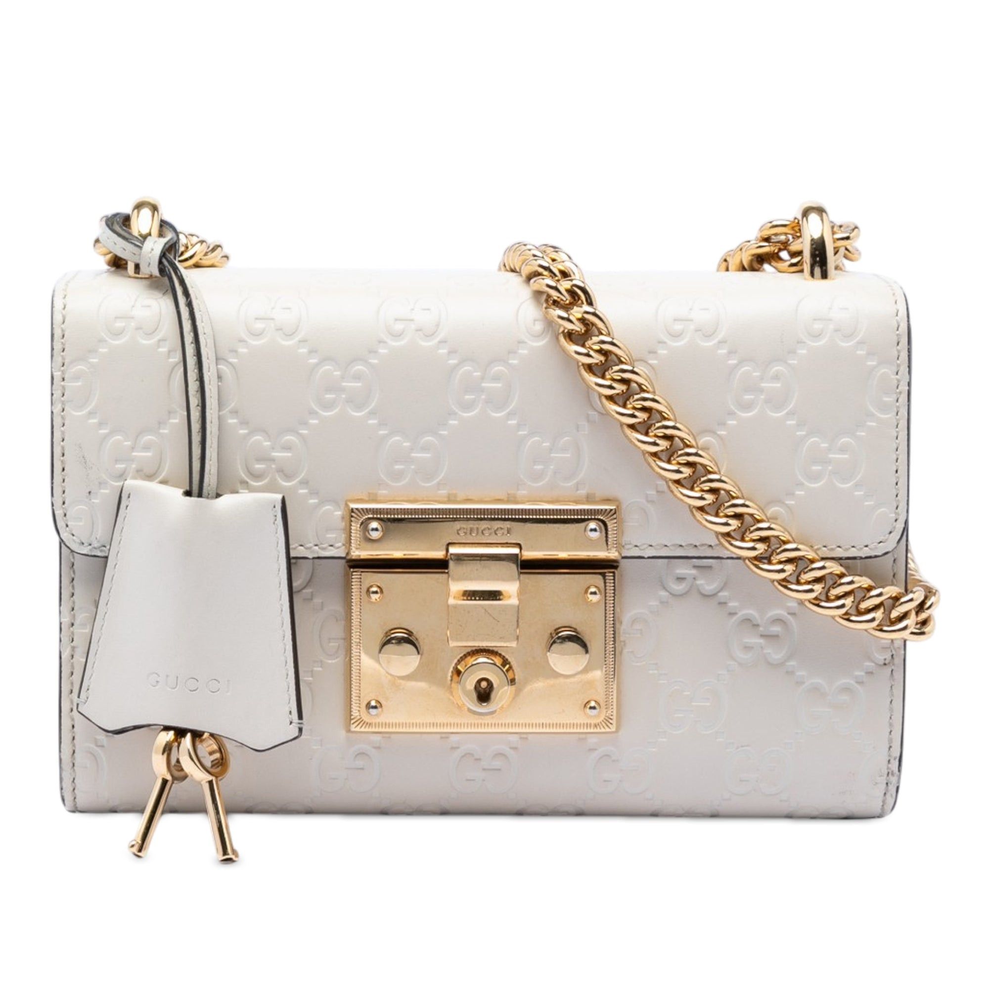 Gucci Small Guccissima Padlock Crossbody Size ONE SIZE - 1 Thumbnail