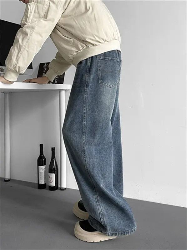 Japanese Brand × Jean Retro loose wide leg slightly flared jeans Size US 32 / EU 48 - 5 Thumbnail