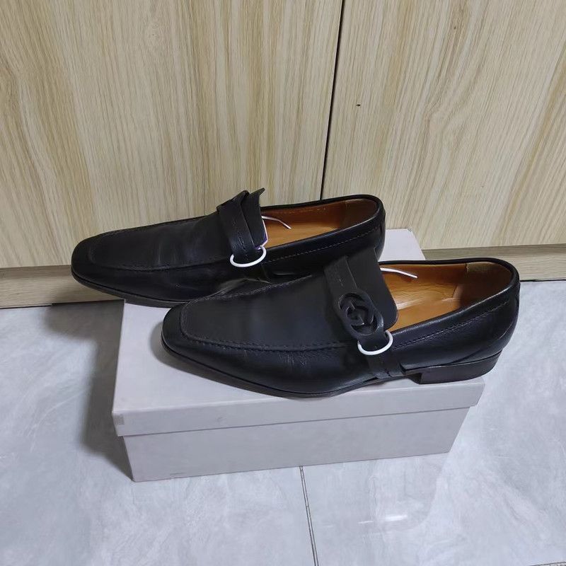 Gucci Gucci Classic Logo Leather Shoes for Men - Size US 7.5 / EU 40-41 - 1 Thumbnail