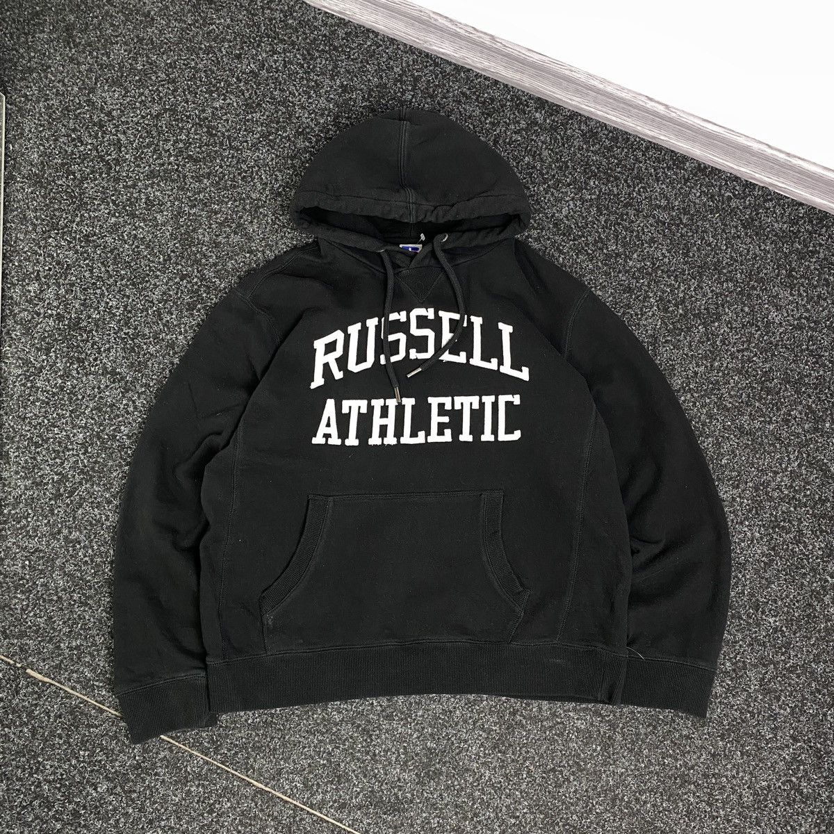 Russell Athletic × Vintage RUSSELL ATHLETIC VINTAGE BIG LOGO HOODIE Size L / US 10 / IT 46 - 4 Thumbnail