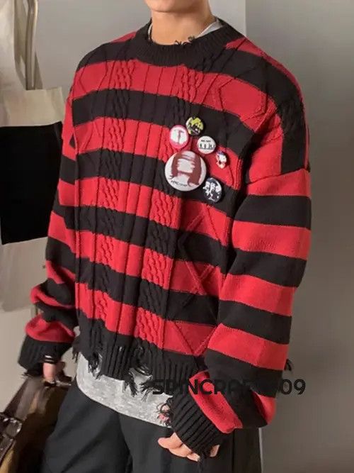 VIBE Stripe Knit Sweater Size US M / EU 48-50 / 2 - 2 Thumbnail