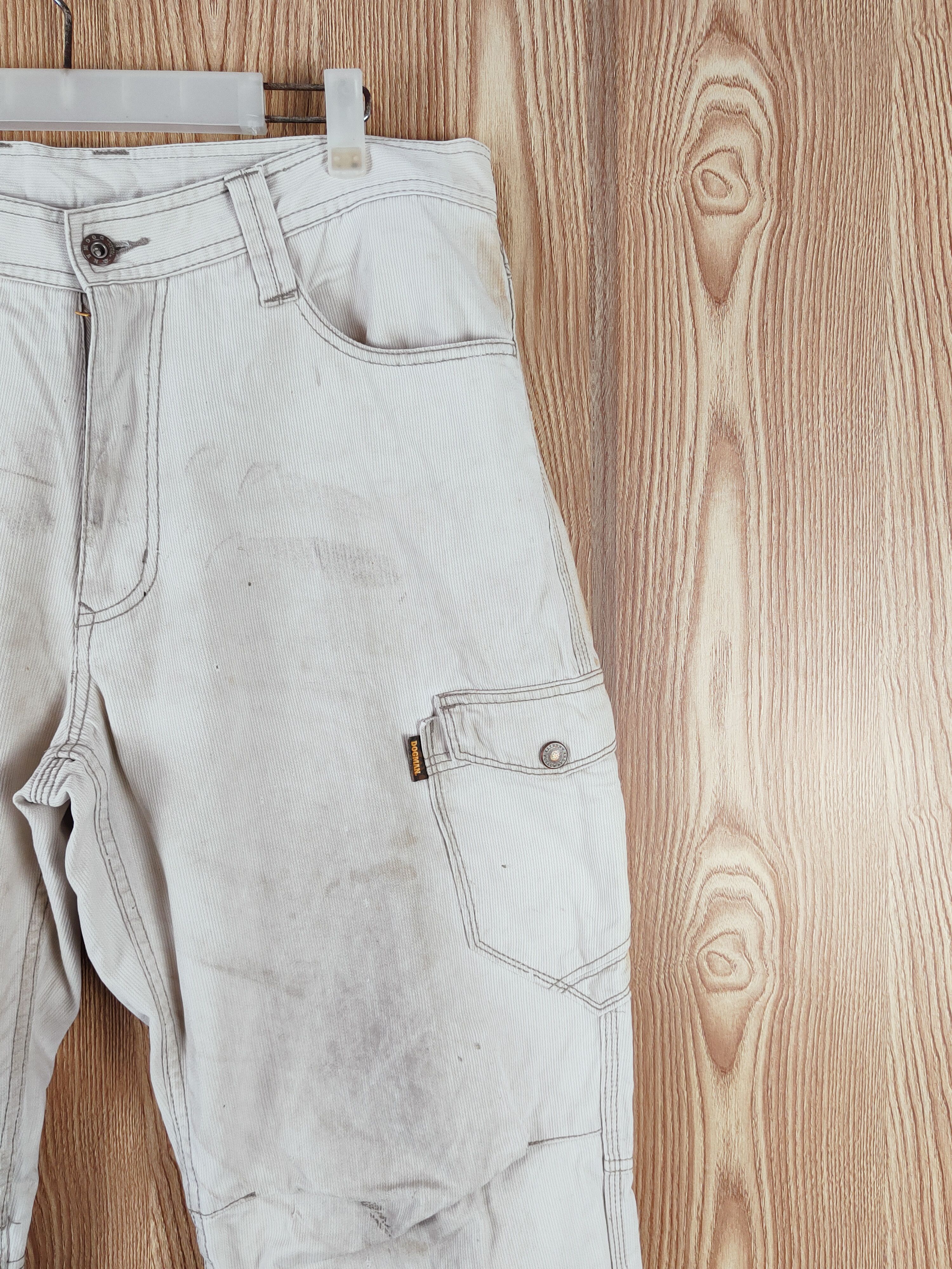 Japanese Brand Dogman Cream Multipocket Tactical Cargo Pants #W529 Size US 36 / EU 52 - 6 Thumbnail