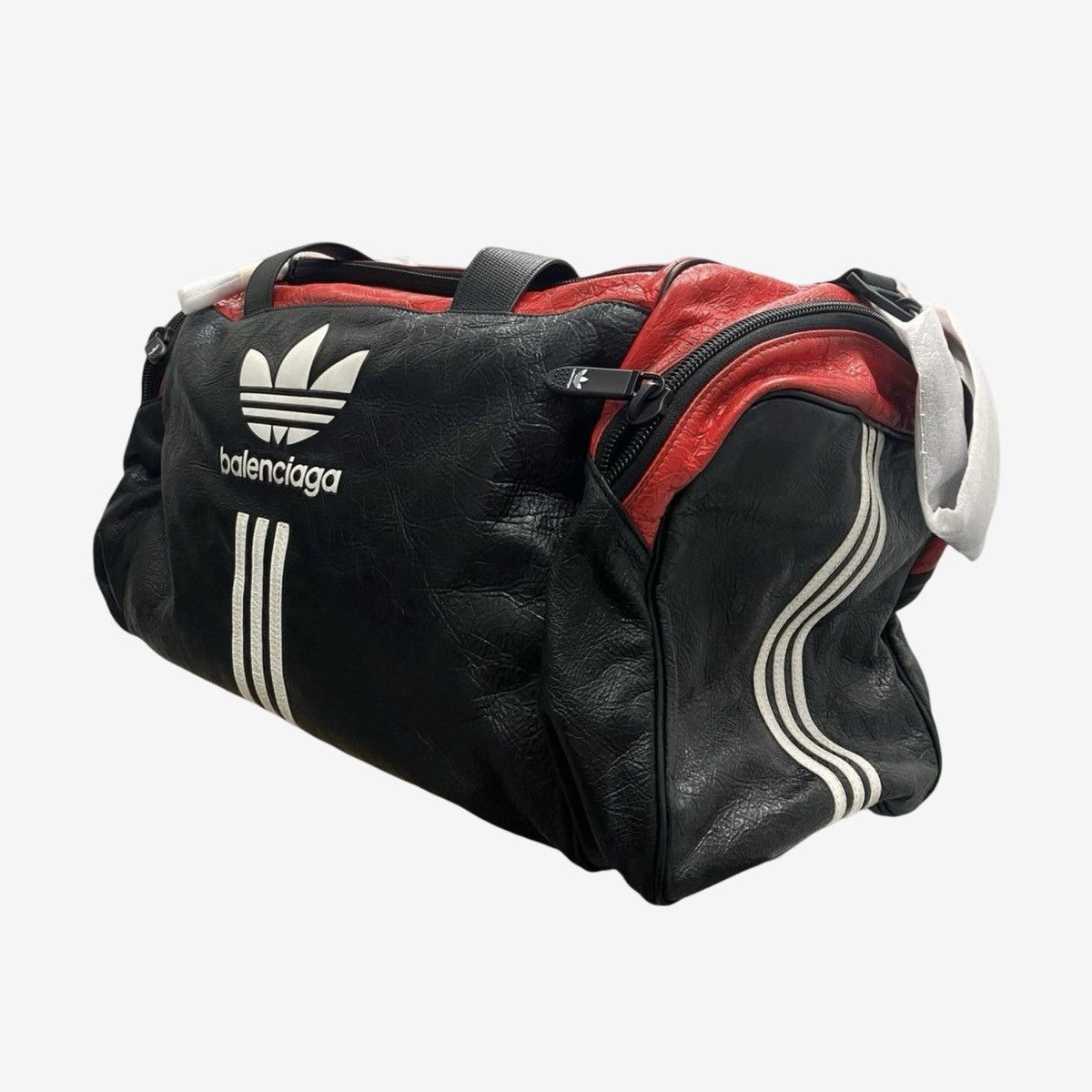 Balenciaga Balenciaga x Adidas Full Leather Red Black Duffle Bag Size ONE SIZE - 5 Thumbnail