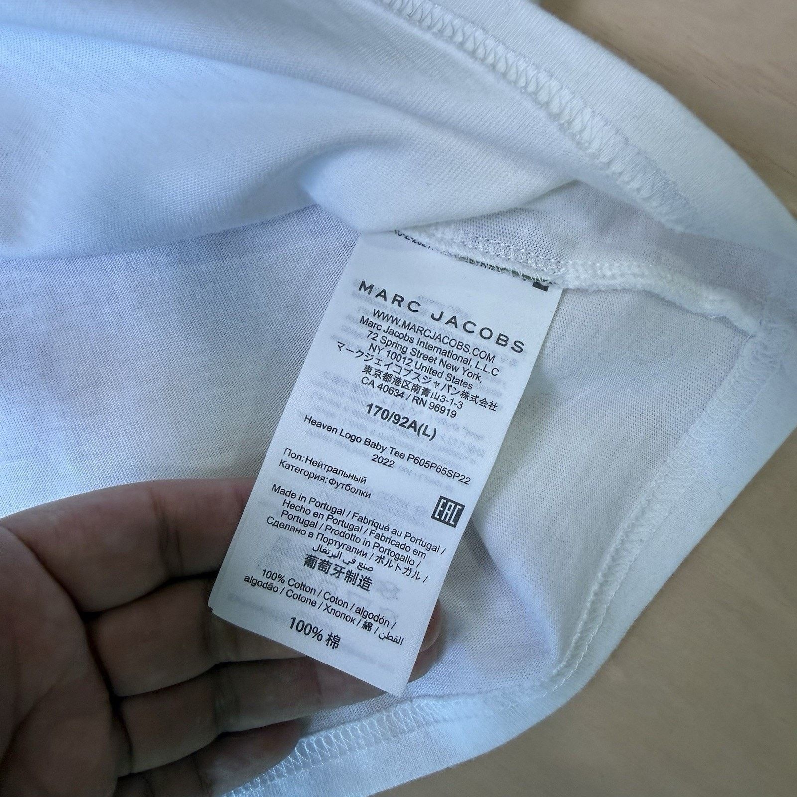 Marc Jacobs Marc Jacobs Heaven Shirt Women's Large White Ringer NWT Baby Size L / US 10 / IT 46 - 6 Thumbnail