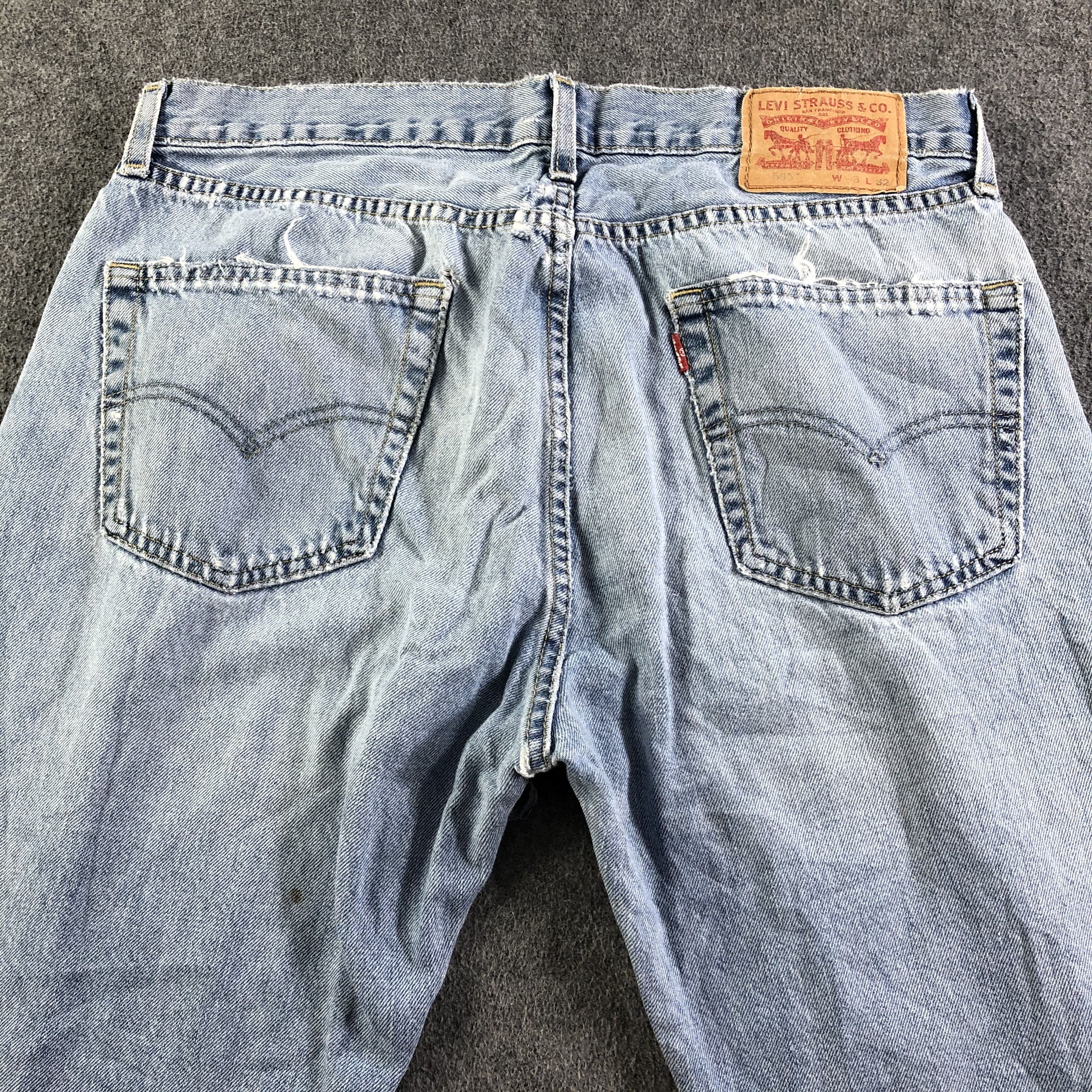 Levi's Vintage Blue Wash Levis 505 Jeans-J3718 Size US 35 - 4 Thumbnail