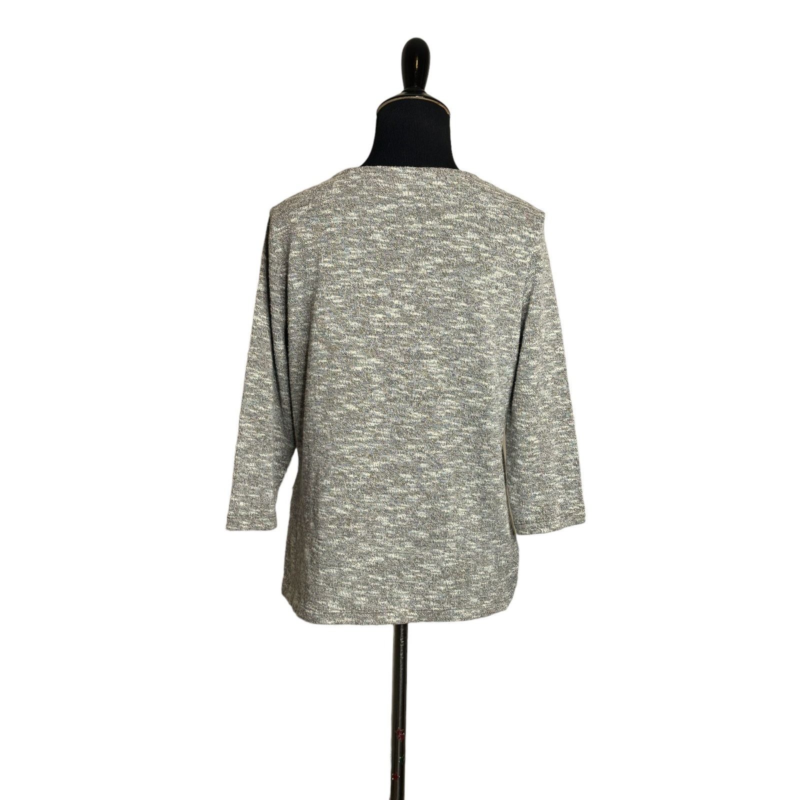 Chicos Chico’s heather 3/4 sleeves sweater size 0 - small Size S / US 4 / IT 40 - 9 Thumbnail