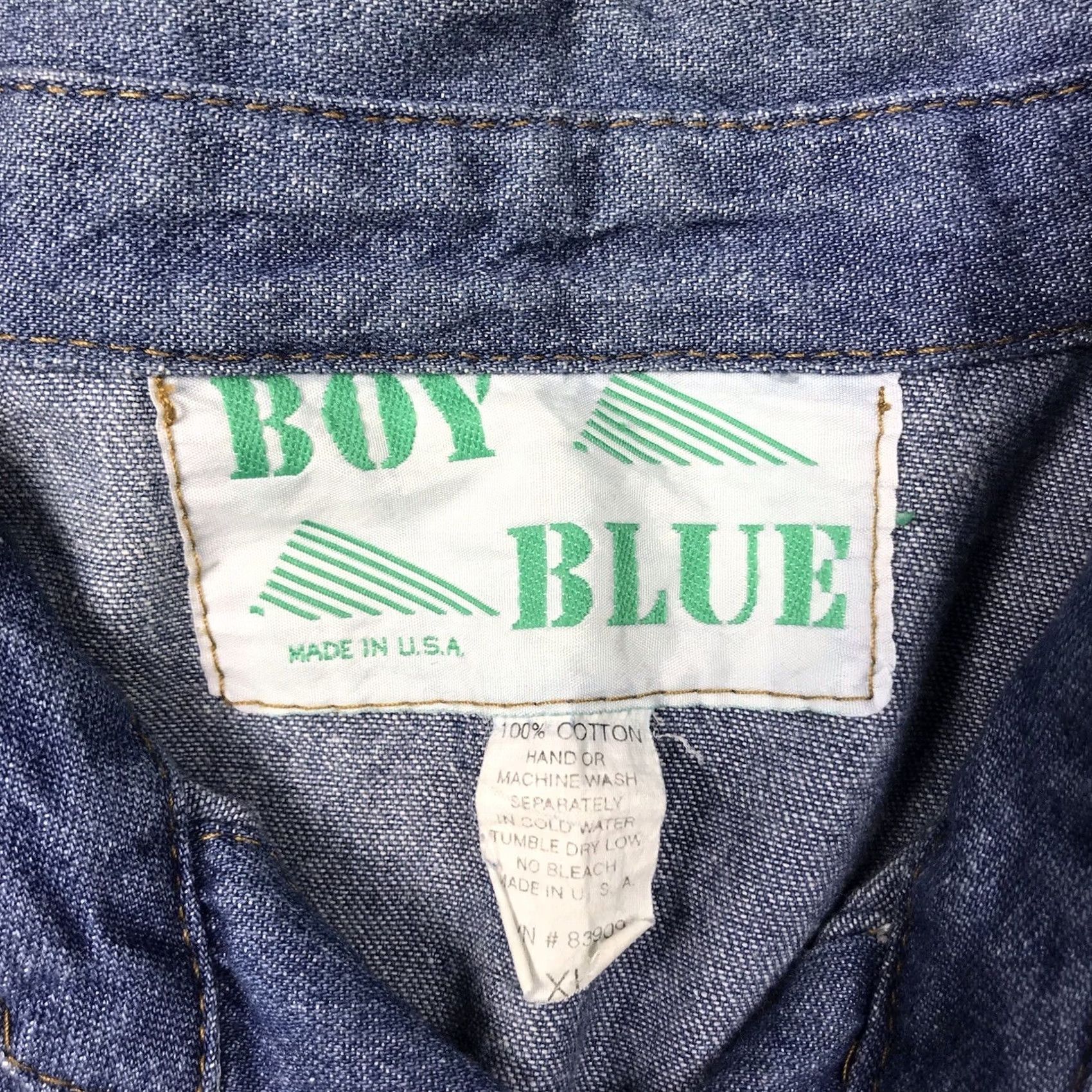 Denime VINTAGE Boy Blue 90s Western Style Embroidered Blue Denim Button-Up Shirt Women XL Size XL / US 12-14 / IT 48-50 - 2 Thumbnail