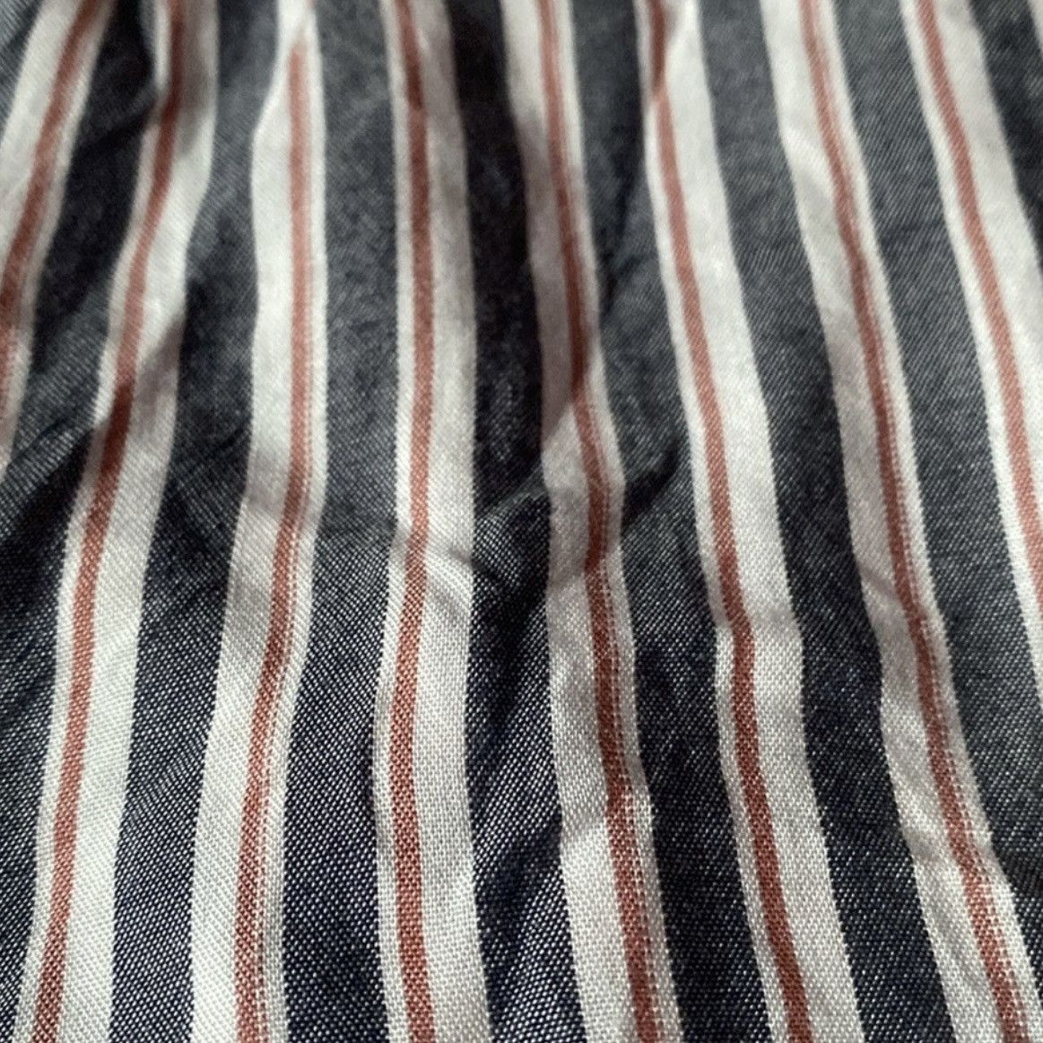 Vintage Retro, Asymmetrical, Striped, Button Down, Sleeveless Tunic Size L / US 10 / IT 46 - 10 Thumbnail
