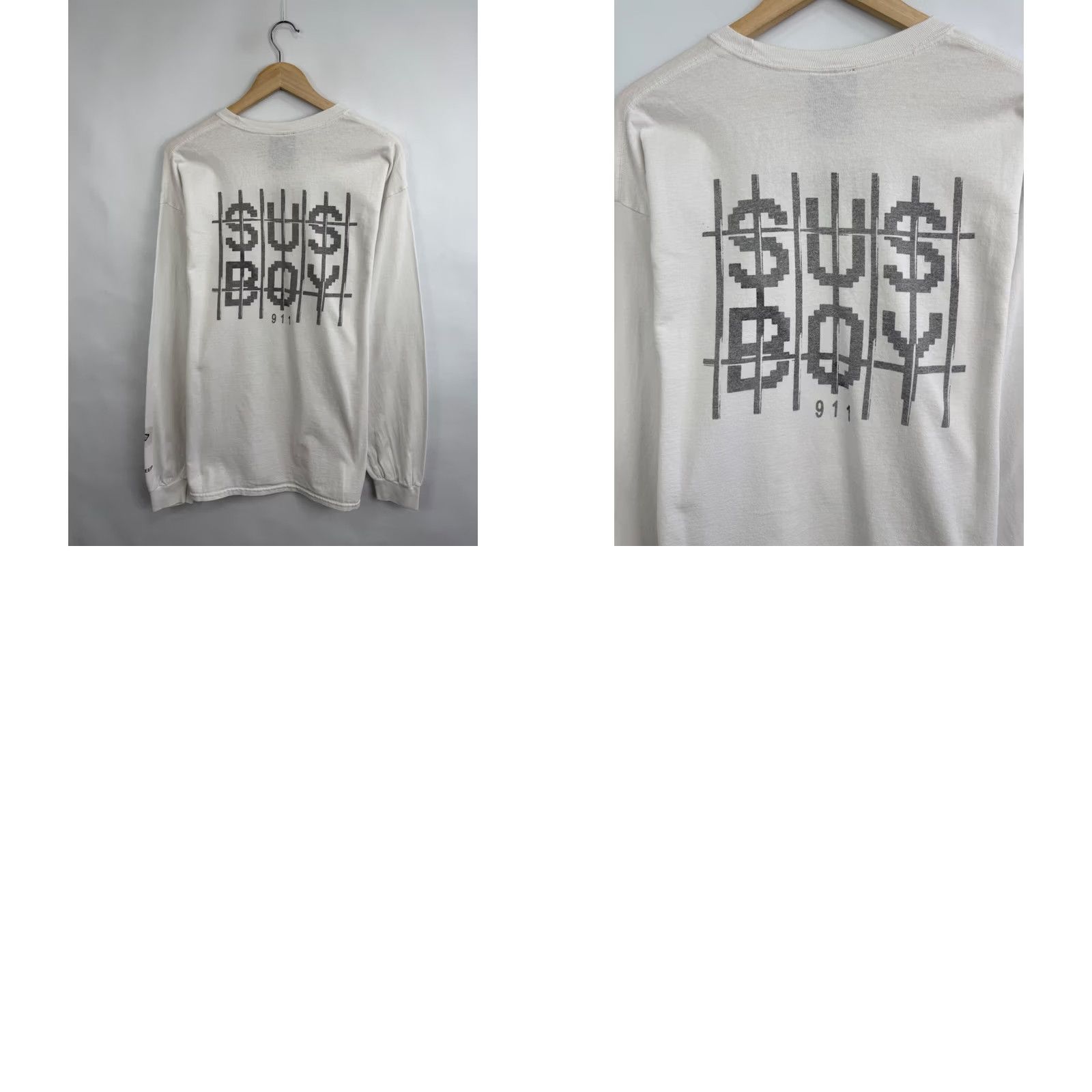 Vintage Lil Peep Y2K Long Sleeve Shirt White L Retro Hype Sus Boy Rare Mens Size US L / EU 52-54 / 3 - 8 Thumbnail