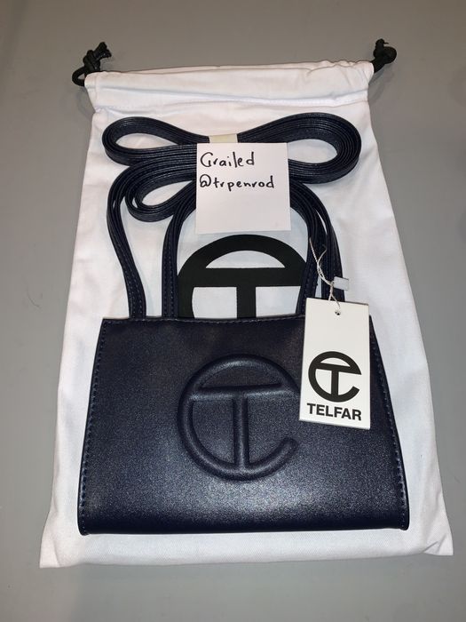 Telfar Telfar Small Navy Shopping Bag Grailed