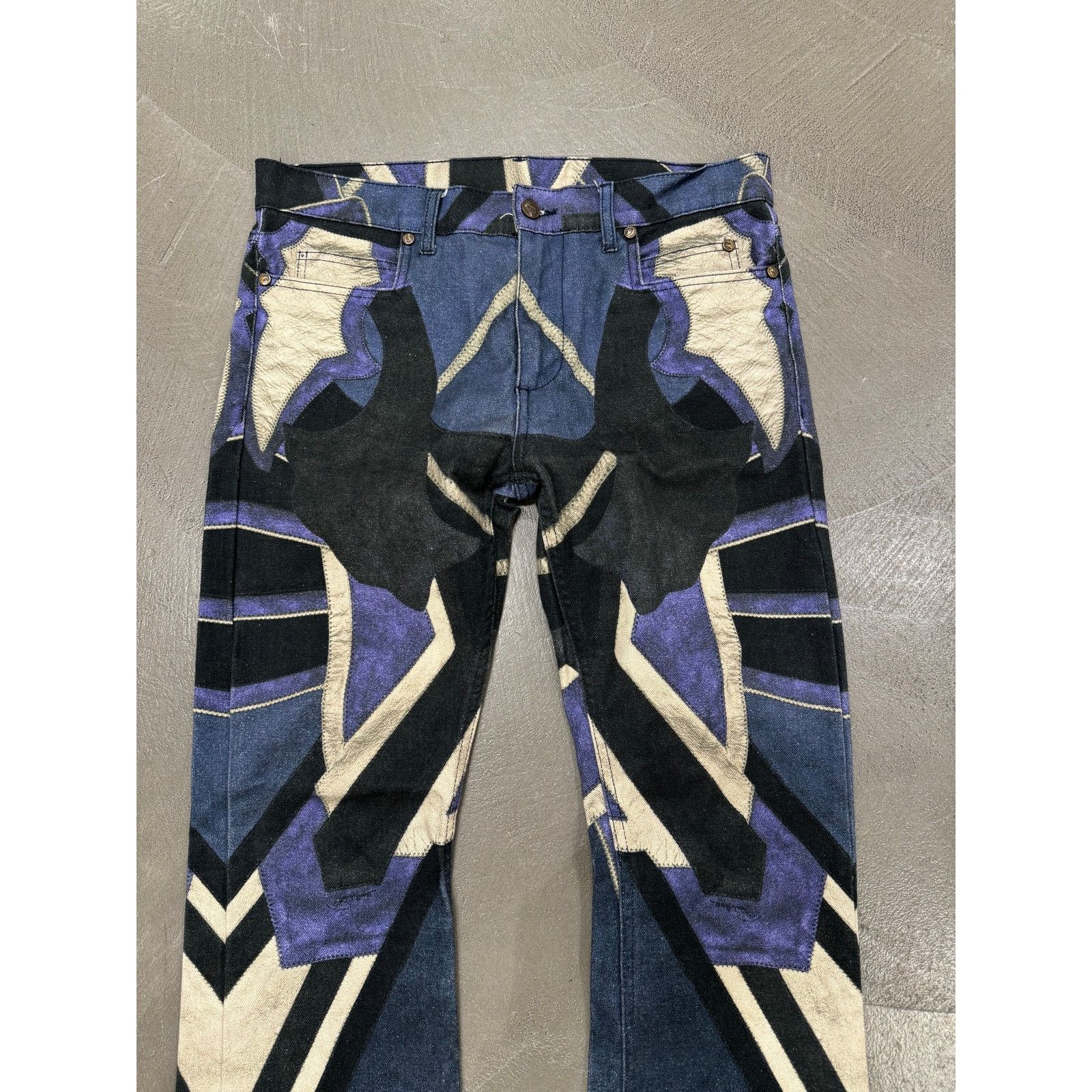 Roberto Cavalli 2000s Roberto Cavalli mainline geometrical jeans Size 24" / US 00 / IT 34 - 3 Thumbnail
