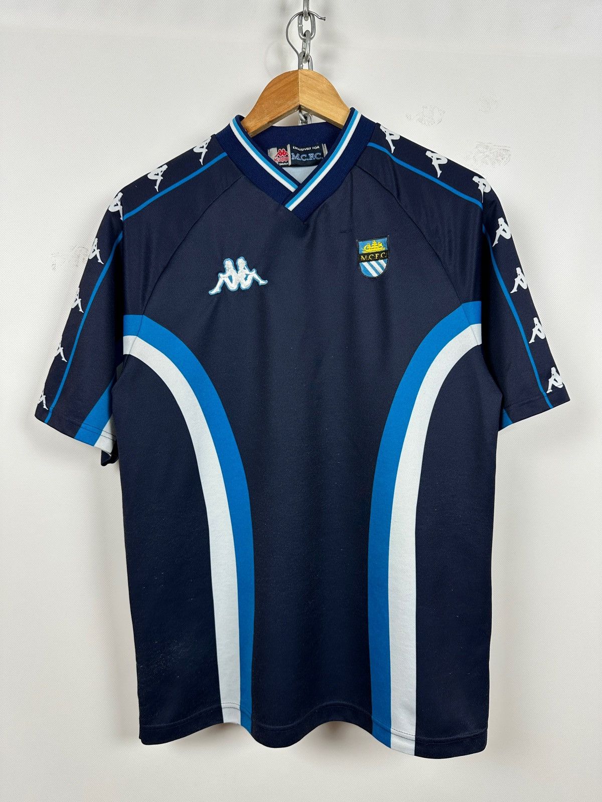 Kappa 1997/99 Kappa Manchester City Vintage Training Jersey Kit Size US S / EU 44-46 / 1 - 1 Thumbnail