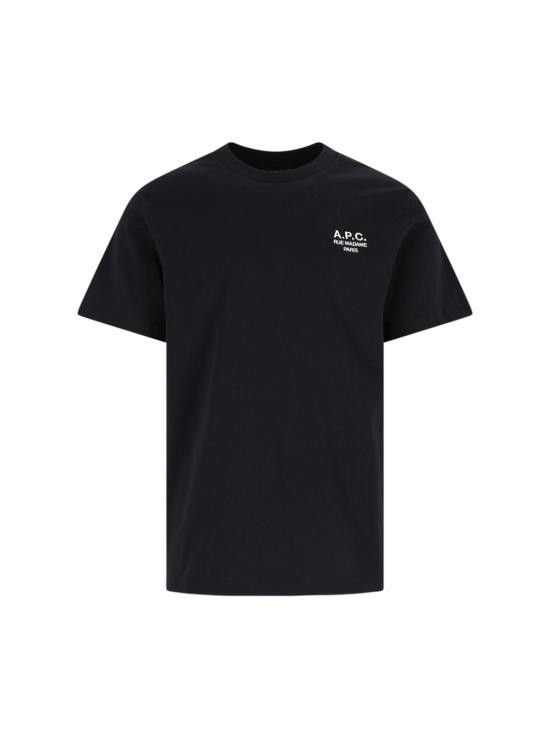 A.P.C. A.P.C. Men T-Shirts COHBU M26388 TZC Black Size US XL / EU 56 / 4 - 1 Thumbnail