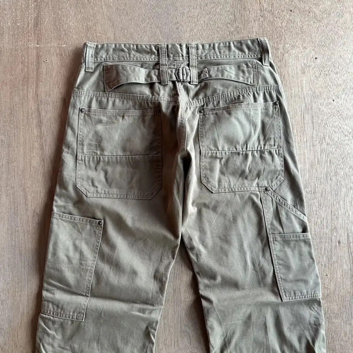 Tornado Mart VINTAGE FREEGATE WORK WEAR DOUBLE KNEE CINCH BACK TROUSERS Size US 32 / EU 48 - 11 Thumbnail