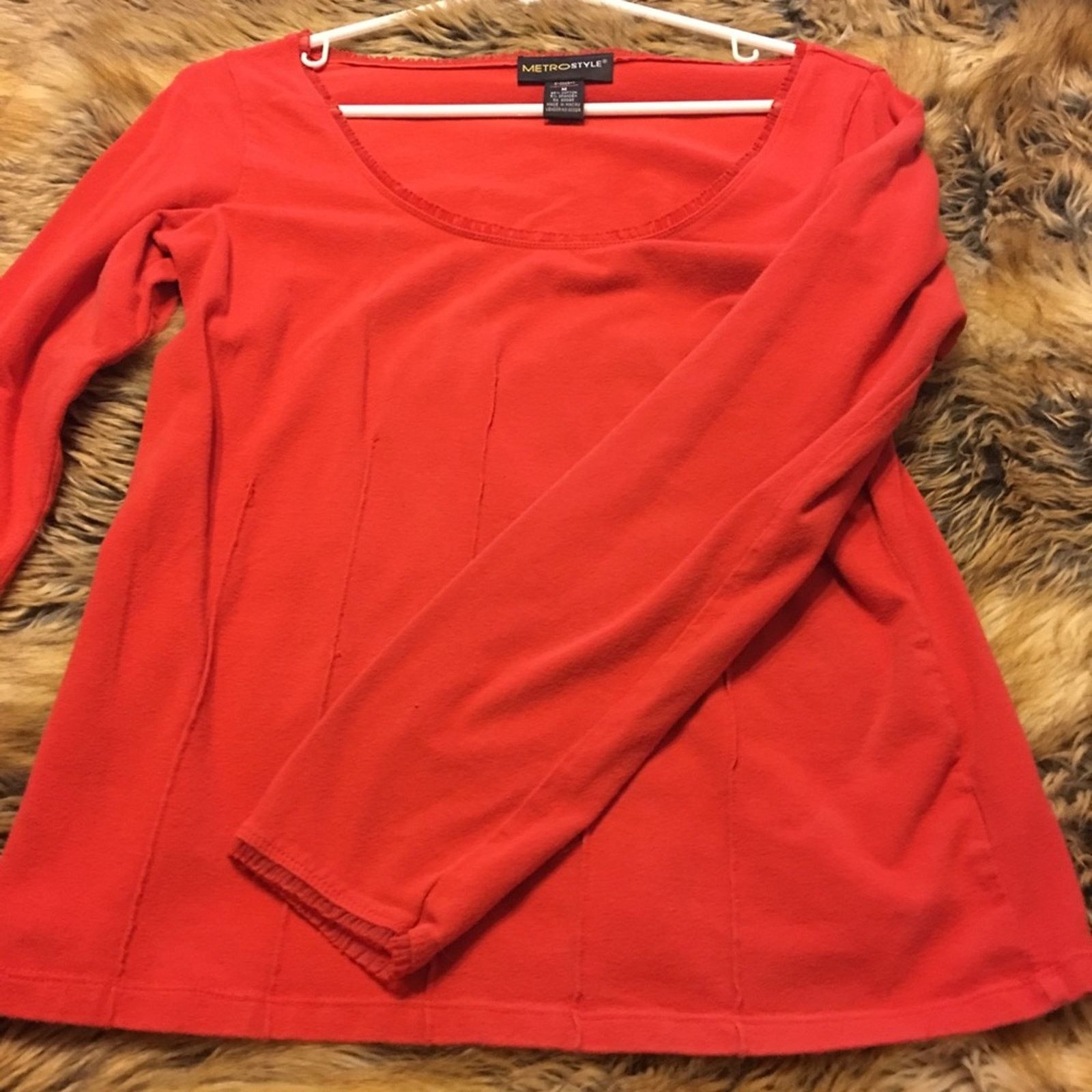 Other Metro Style tomato red long sleeve ribbon top M Size M / US 6-8 / IT 42-44 - 6 Thumbnail