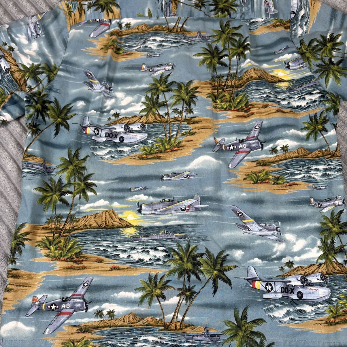 Other RJC Hawaiian Shirt Men's WWII Military Fighter Bomber USA Size US XL / EU 56 / 4 - 12 Thumbnail