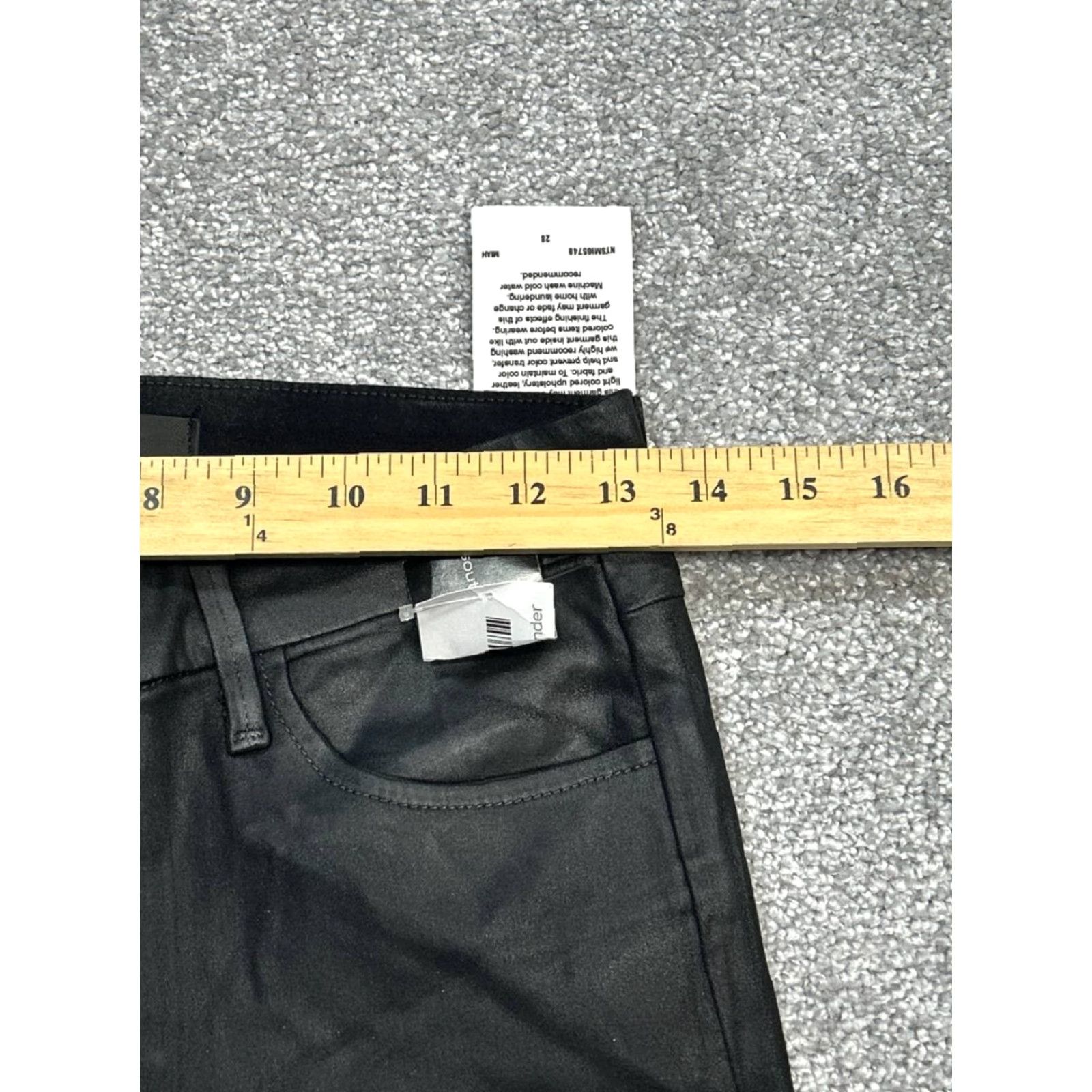 Vintage Joes The Charlie Jeans Womens 28 Black Cotton Stretch Mid Rise Skinny 27x29 New Size 28" / US 6 / IT 42 - 3 Thumbnail
