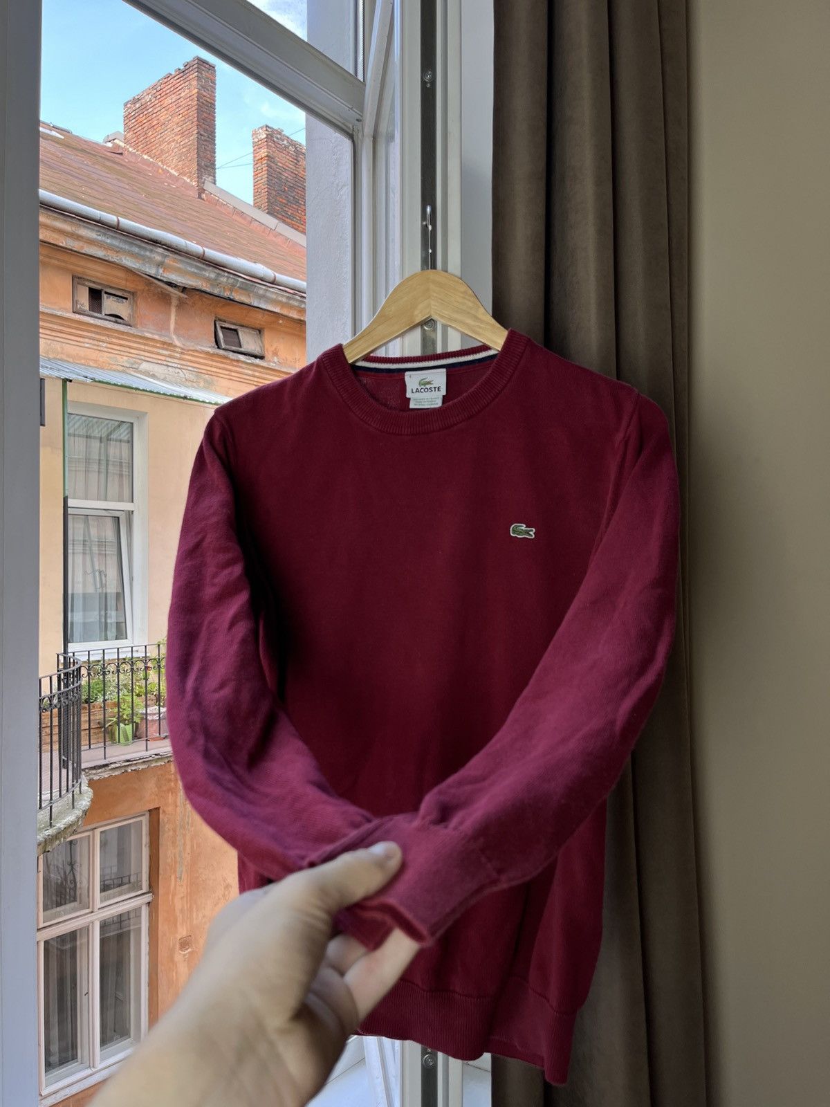 Lacoste 🔥00’s Lacoste Boxy Knit Sweater Old Money Y2k Jumper Size US S / EU 44-46 / 1 - 3 Thumbnail