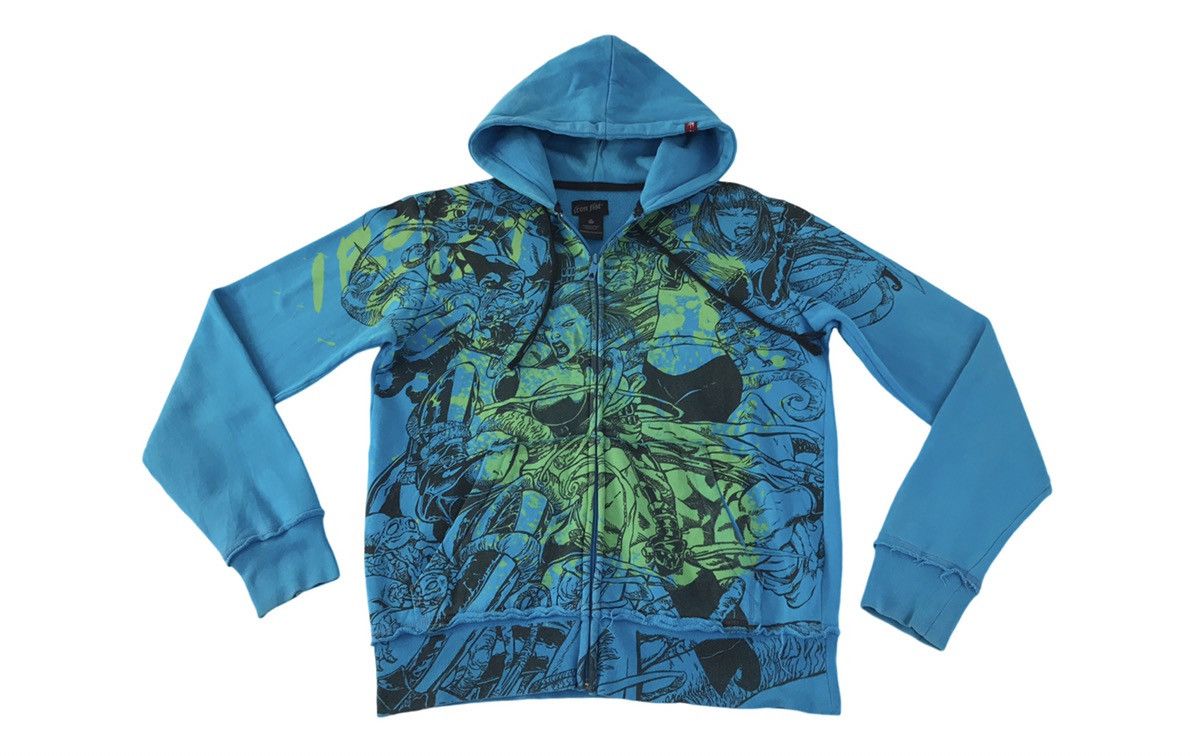 Anime Sweater Anima Iron Fist Babylon Overprint Hoodie Zipper Size US M / EU 48-50 / 2 - 1 Thumbnail