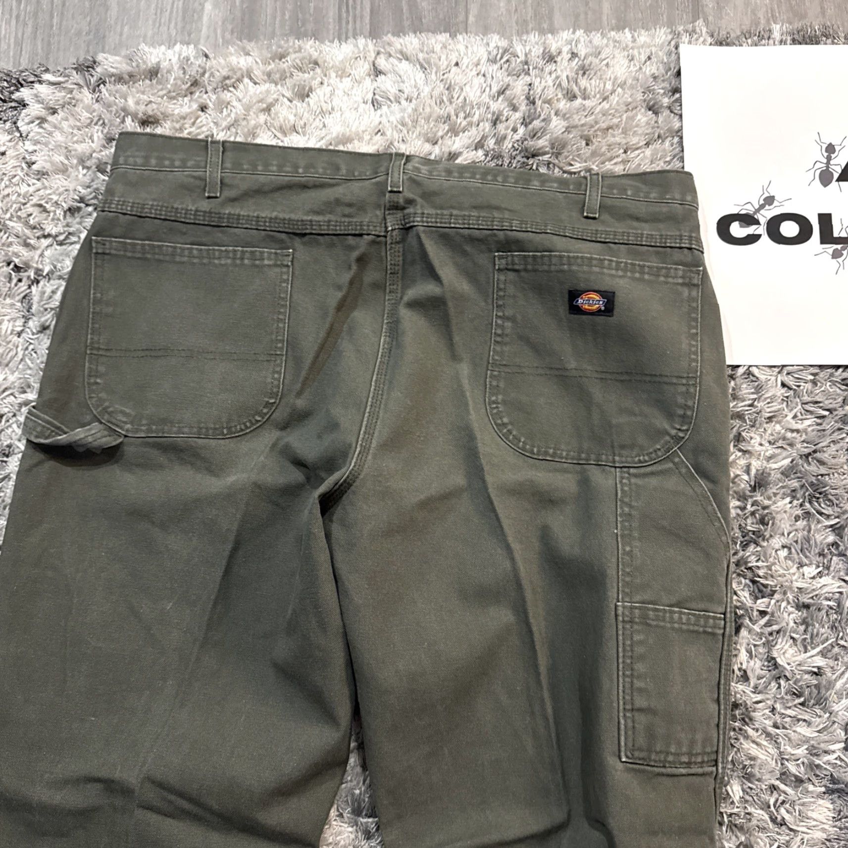 Dickies VINTAGE 90’s Green Dickies Carpenter Jeans Workwear Y2K Baggy Men’s Size 42x30 Dickies Jeans Green 90s Mens Size 42 29 Inseam Straight Size US 42 / EU 58 - 3 Thumbnail