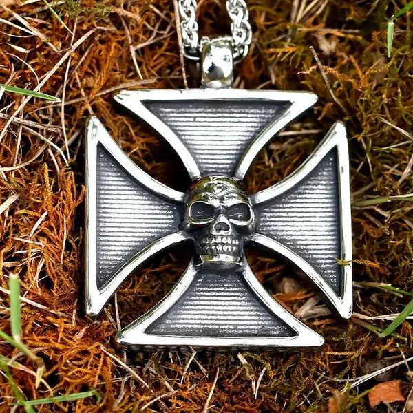 Jewelry cross skull Pendant Necklace Size ONE SIZE - 2 Thumbnail