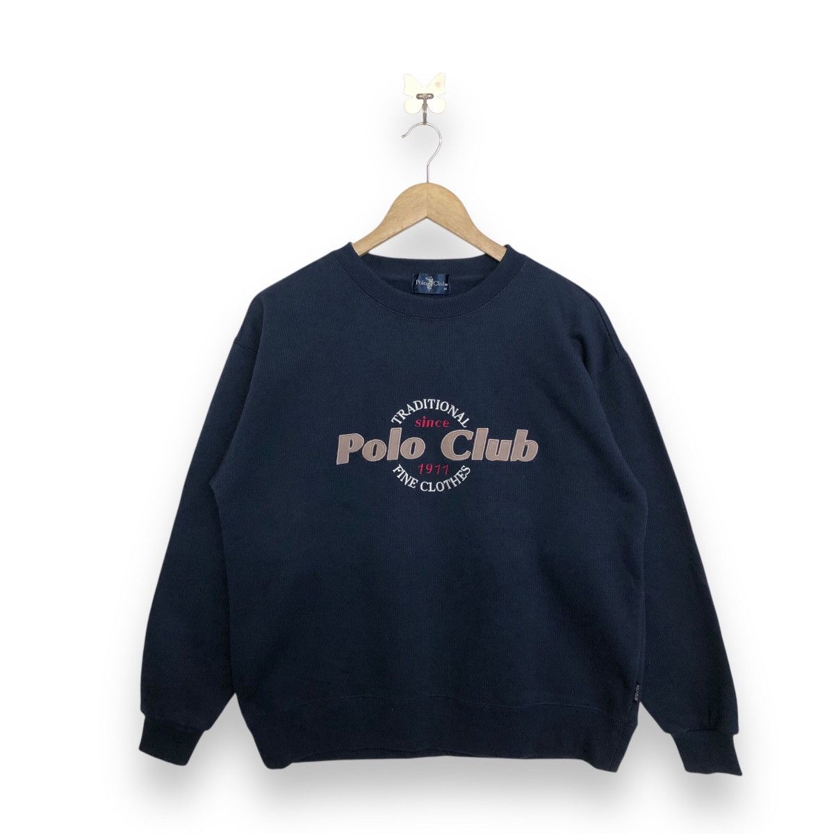 Beverly Hills Polo Club VINTAGE POLO CLUB SPELLOUT EMBRIODERY SWEATSHIRT Size US M / EU 48-50 / 2 - 1 Thumbnail