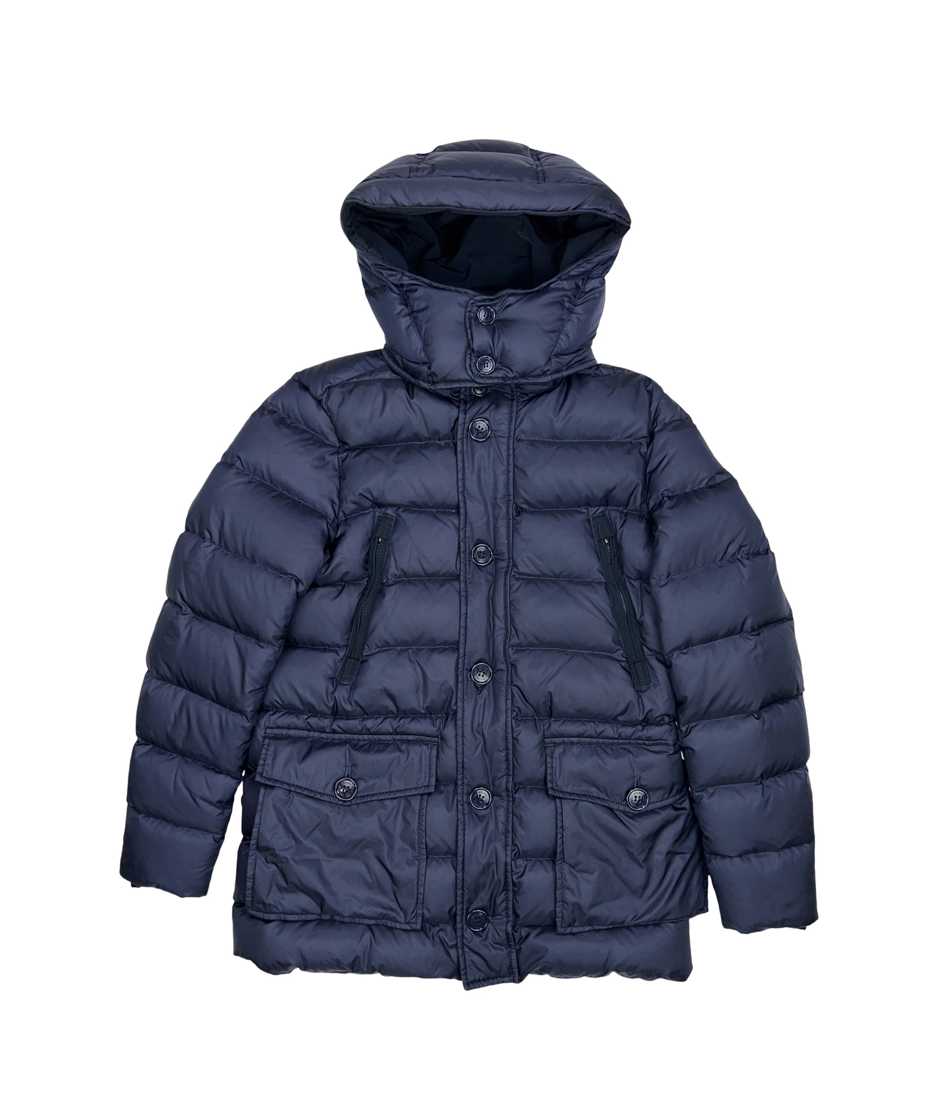 Woolrich Woolen Mills Woolrich Navy Blue Nylon Down Jacket Parka Size US XS / EU 42 / 0 - 1 Thumbnail