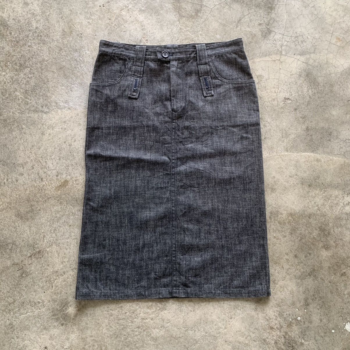 Y's Y’s by yohji yamamoto archive denim skirt Size 33" - 1 Thumbnail