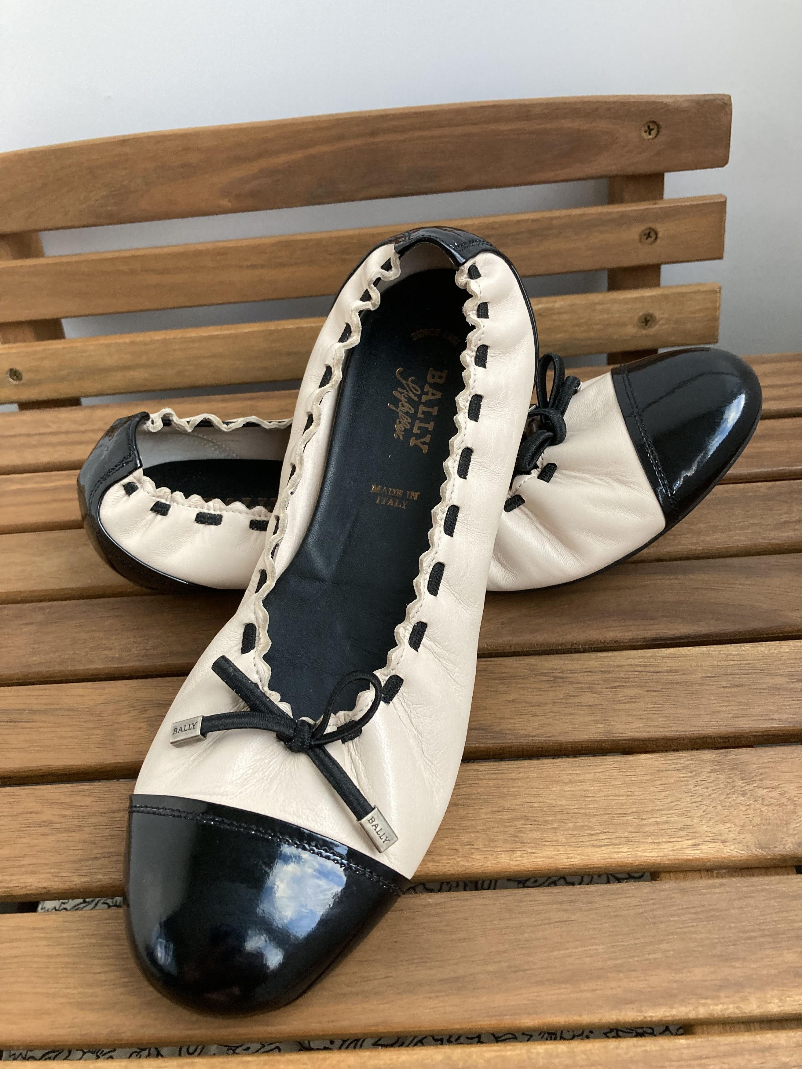 Bally BALLY Style Flex Leather Ballet Flats "Sayana" Size US 7.5 / IT 37.5 - 2 Thumbnail