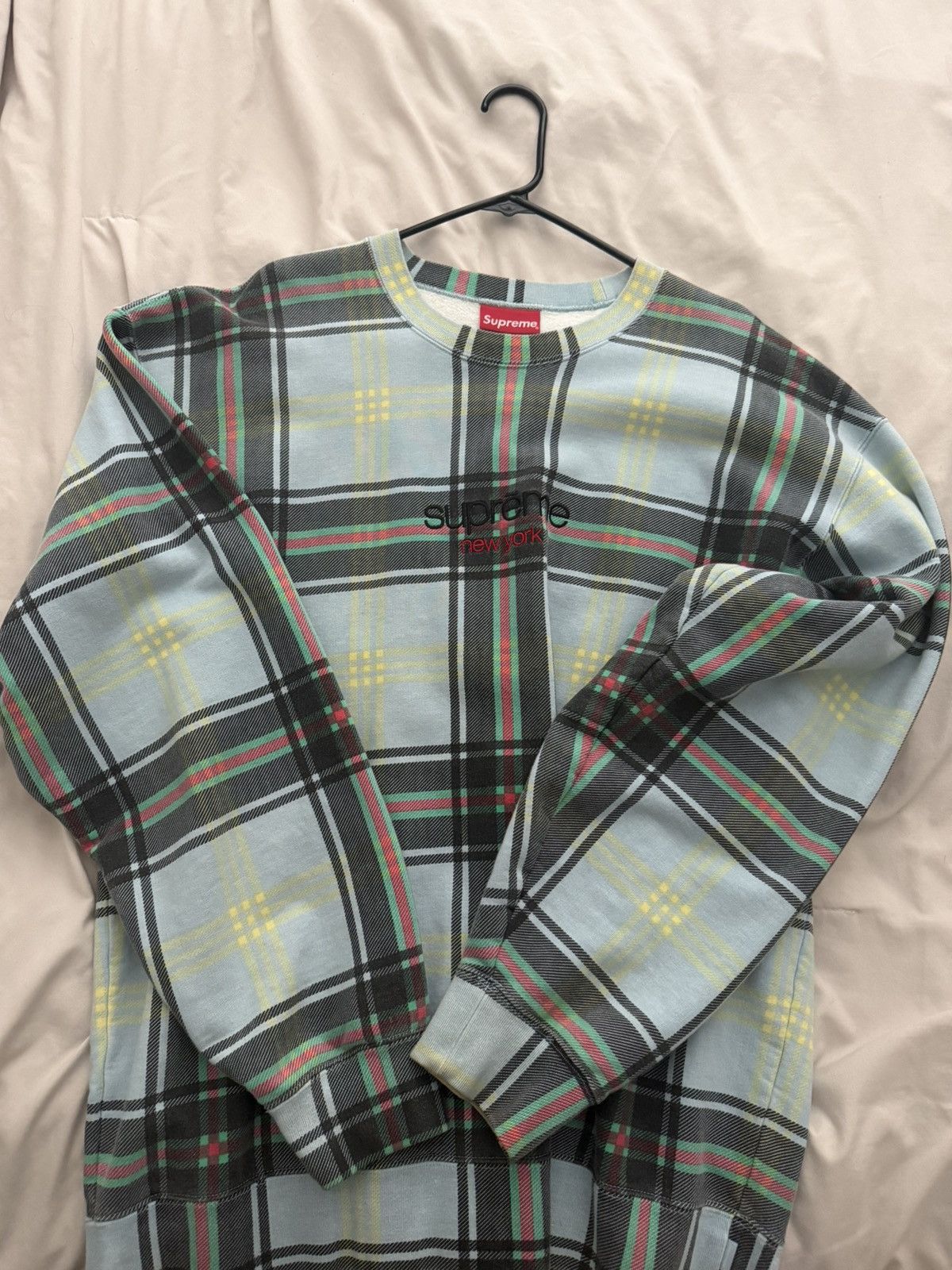 Supreme Supreme plaid crewneck Size US XL / EU 56 / 4 - 1 Thumbnail