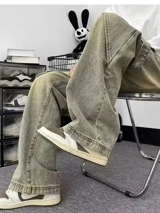 Japanese Brand × Jean Retro loose straight leg wide leg jeans Size US 32 / EU 48 - 2 Thumbnail