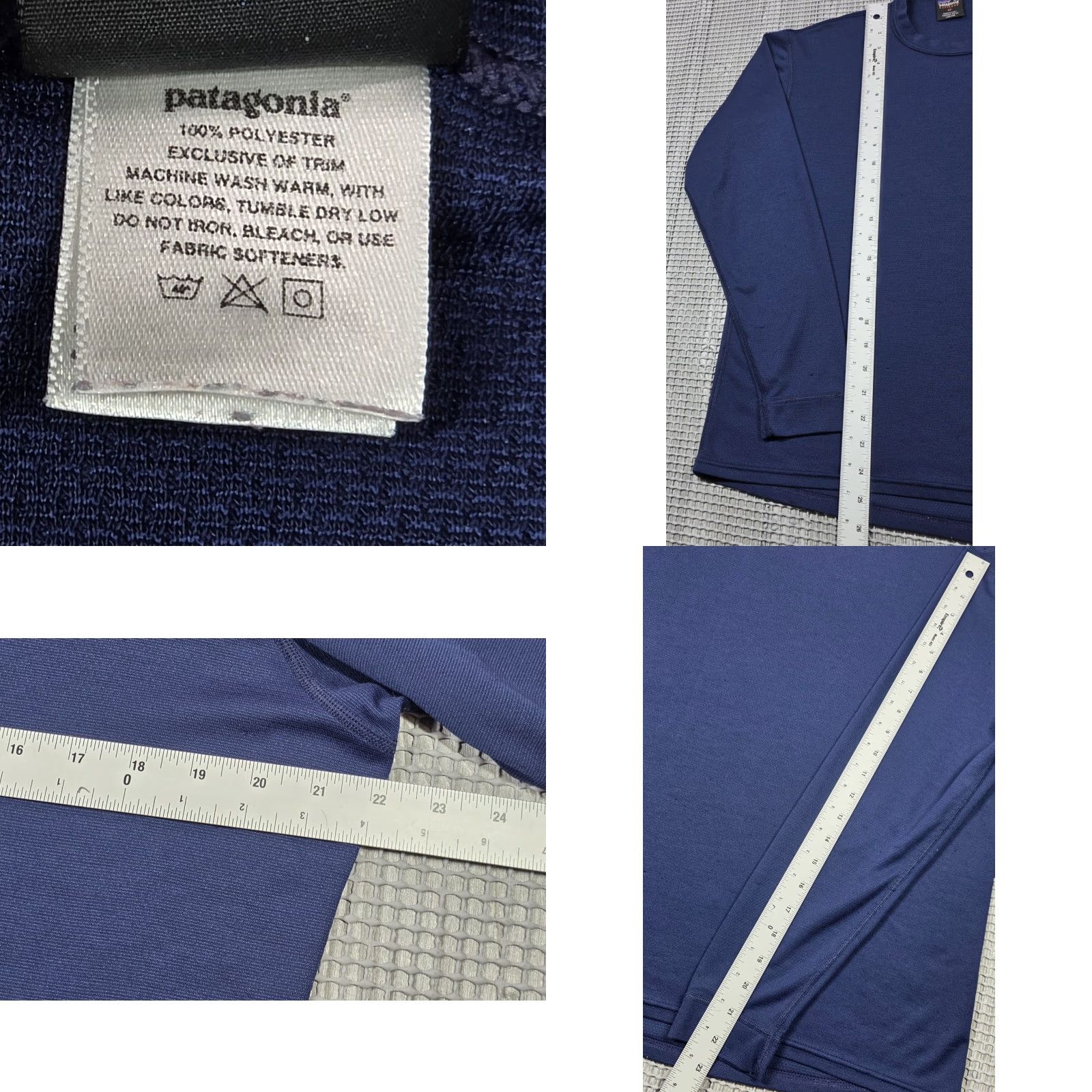 Patagonia VINTAGE Patagonia Capilene Shirt Mens M Blue Long Sleeve Base Layer Made In USA Size US M / EU 48-50 / 2 - 8 Thumbnail