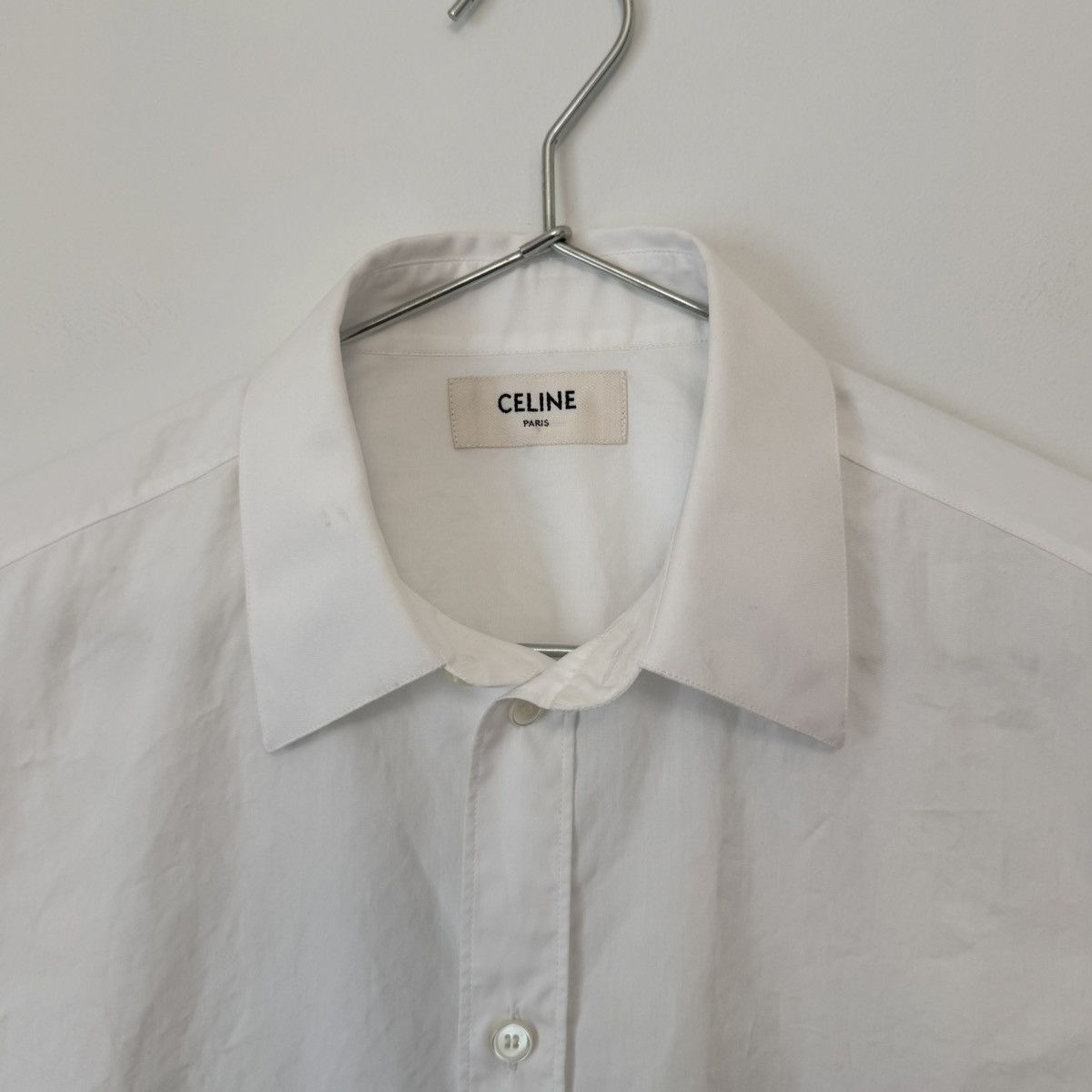 Celine Brand New Celine Paris Jed Button Down Oxford Dress Shirt Size US S / EU 44-46 / 1 - 4 Thumbnail
