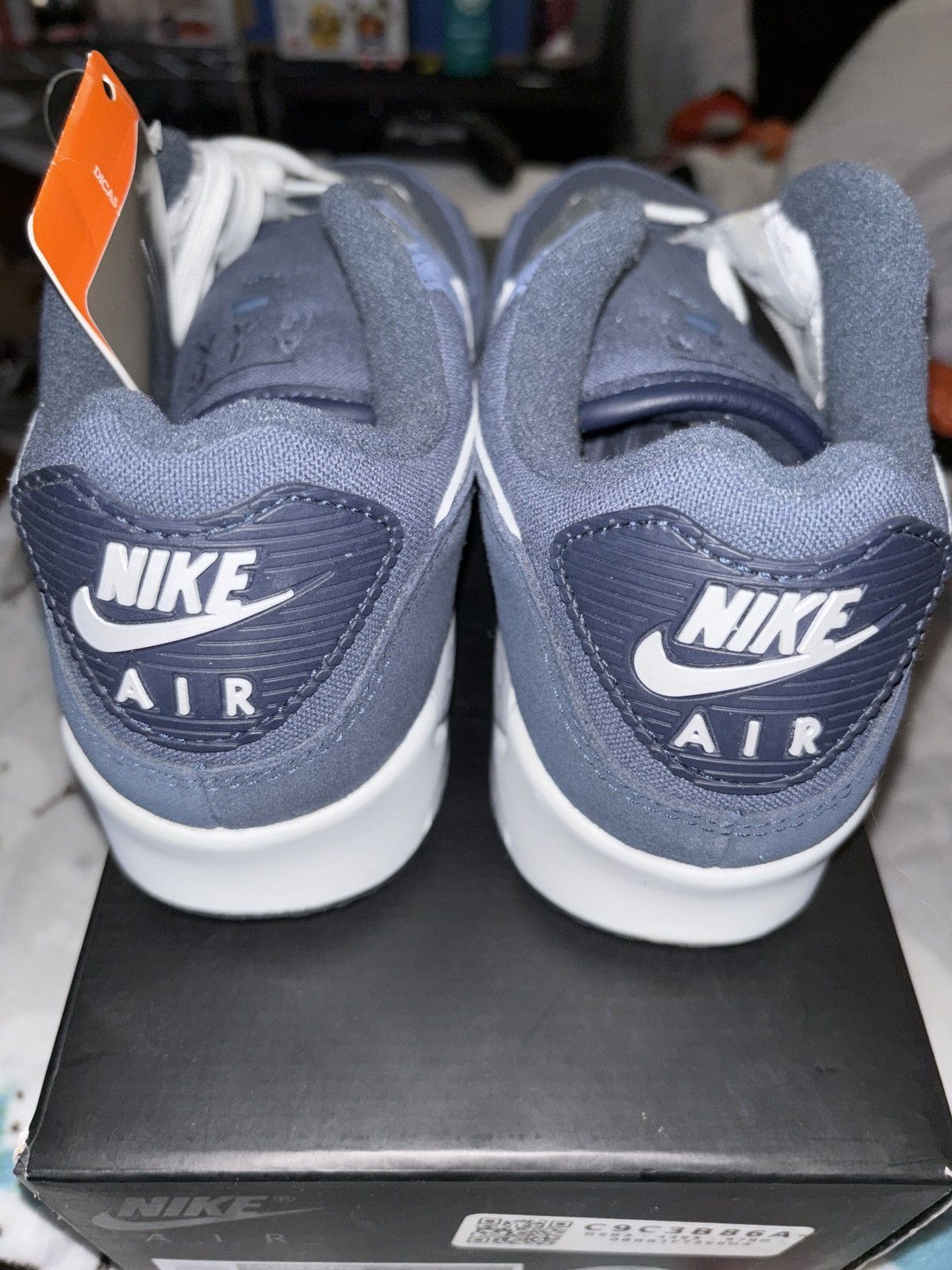 Nike Nike Air Max 90 Premium Obsidian 2021 Size US 10 / EU 43 - 2 Thumbnail