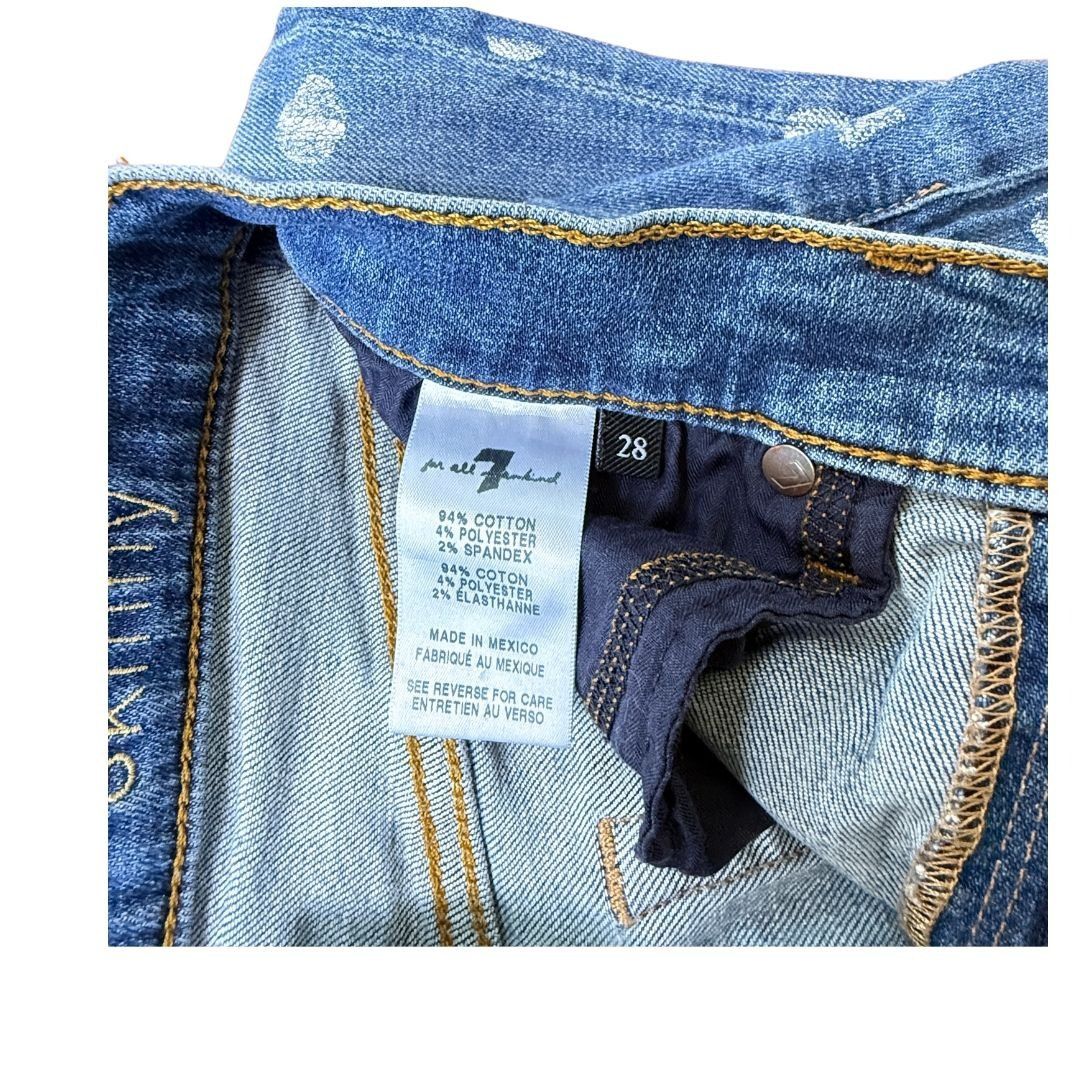7 For All Mankind 7 for all Mankind The High Waist Ankle Skinny Jean Polka Dot Size 28" / US 6 / IT 42 - 5 Thumbnail