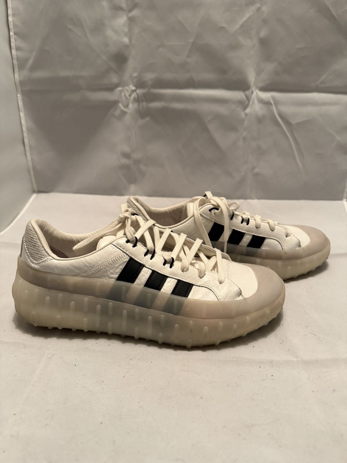 Adidas × Y-3 Adidas Y-3 GR.1P low-top sneaker in core white/black. Size US 7.5 / EU 40-41 - 5 Thumbnail