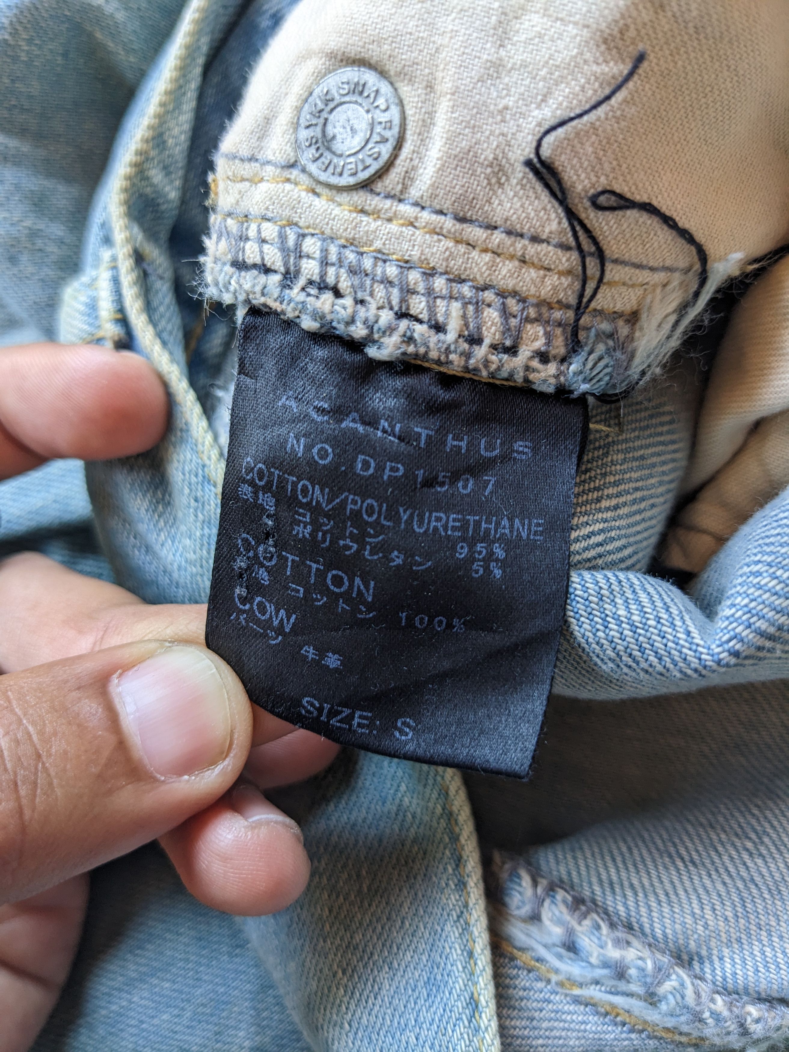 If Six Was Nine × Japanese Brand Acanthus ripped destroy straight jeans Size US 33 - 8 Thumbnail