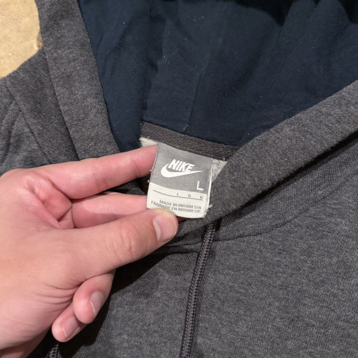 Nike 2000s Nike Mini Swoosh Hoodie Essential ERD Grunge Y2K Size US L / EU 52-54 / 3 - 4 Thumbnail