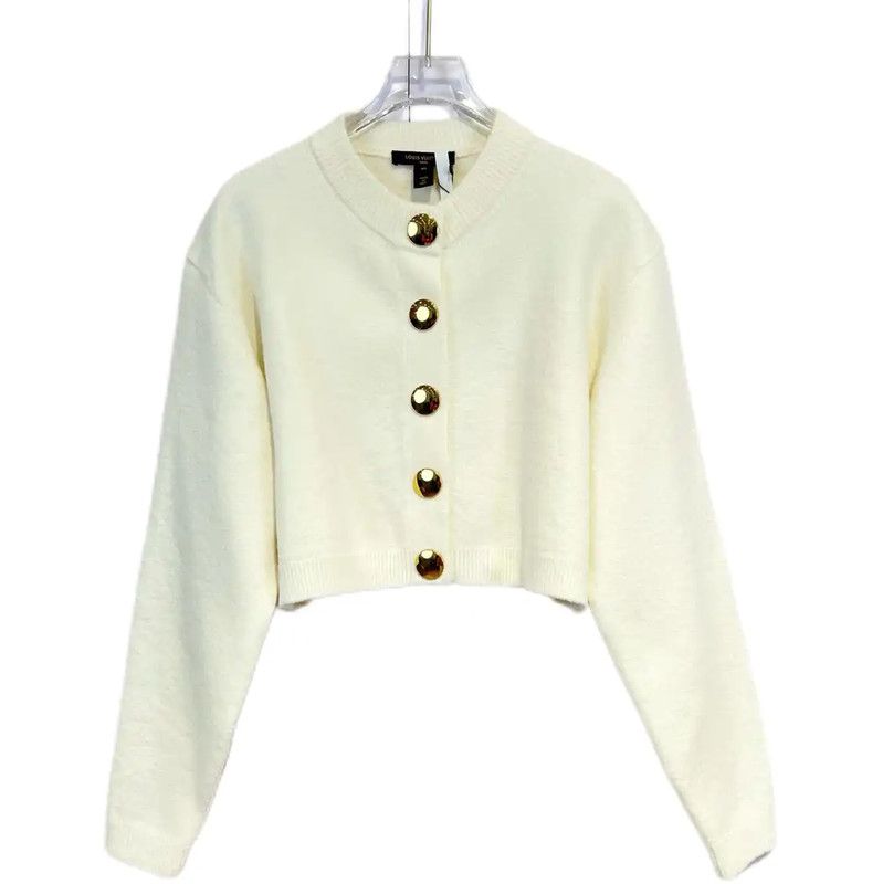 Louis Vuitton Louis Vuitton Winter Cream Cashmere Cardigan for Women 0089 Size XS / US 0-2 / IT 36-38 - 1 Thumbnail