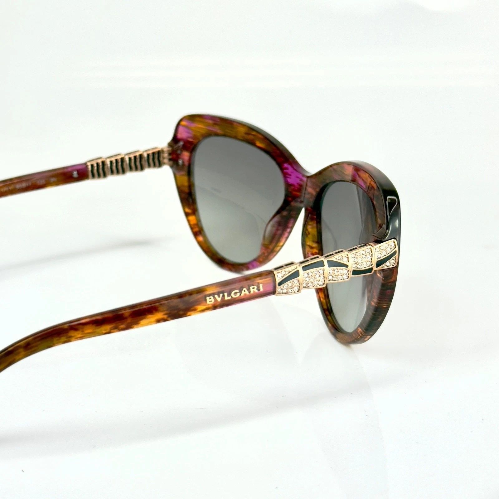 Bvlgari BVLGARI BV8143B 8143 Serpenti Orange Red Fantasy Sunglasses Size ONE SIZE - 7 Thumbnail
